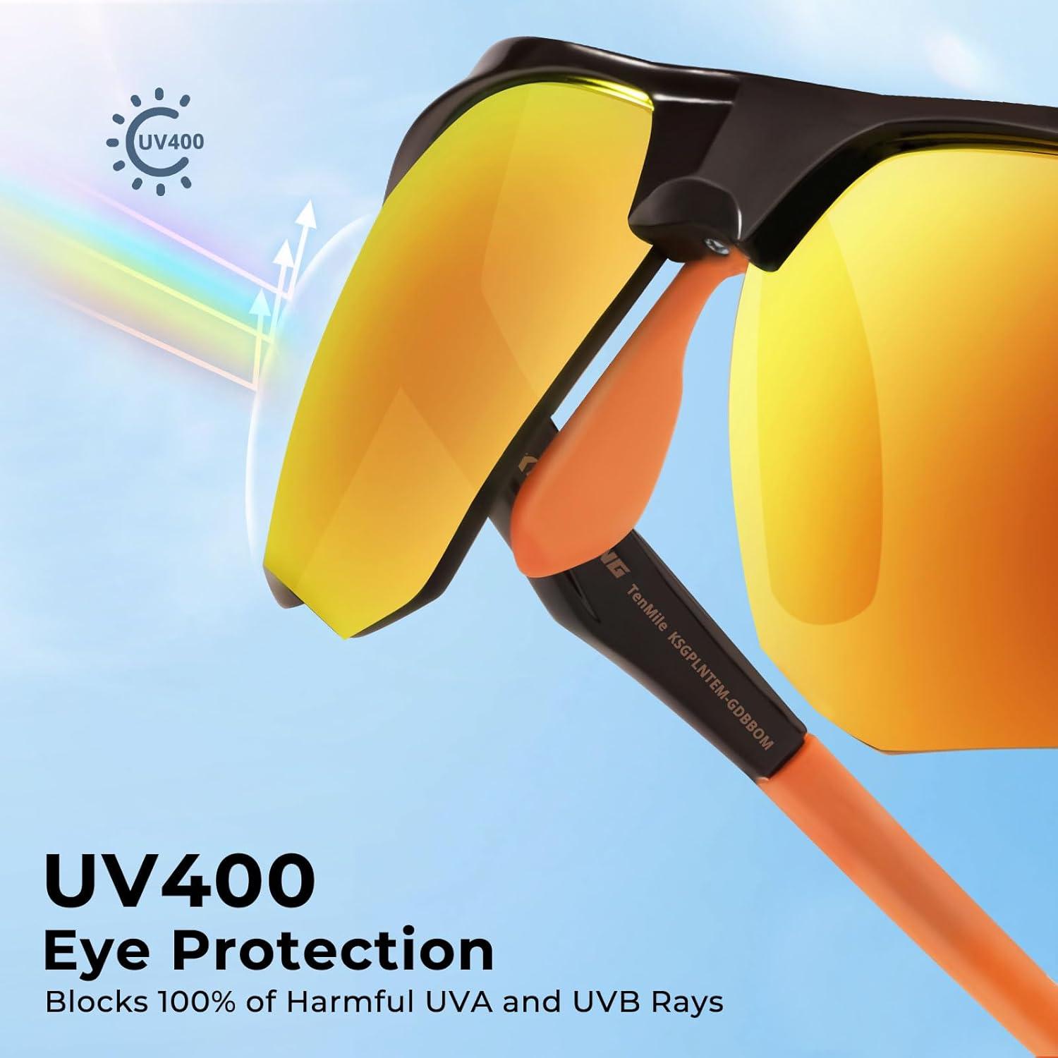 Gafas de sol polarizadas KastKing Tenmile UV para ciclismo