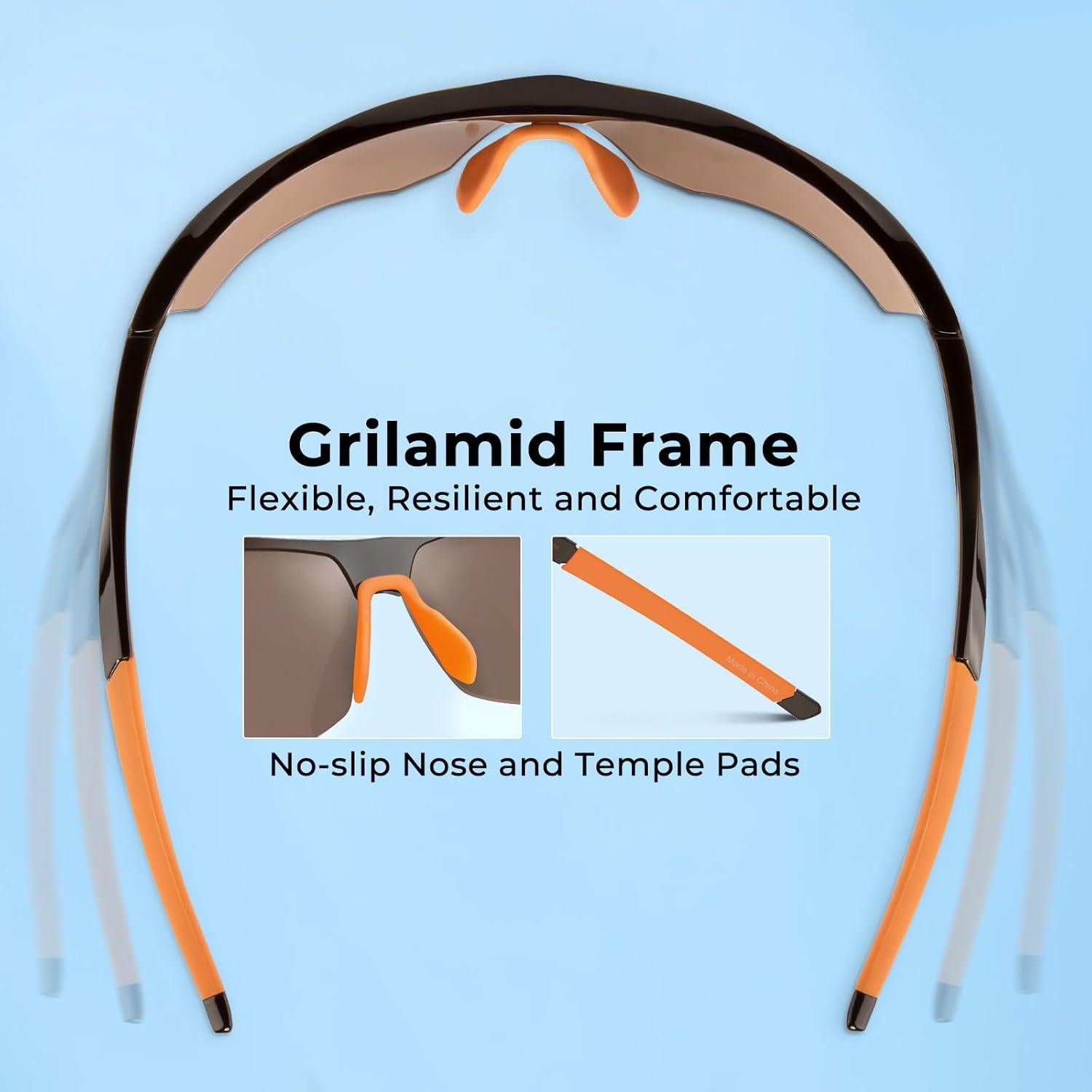 Gafas de sol polarizadas KastKing Tenmile UV para ciclismo