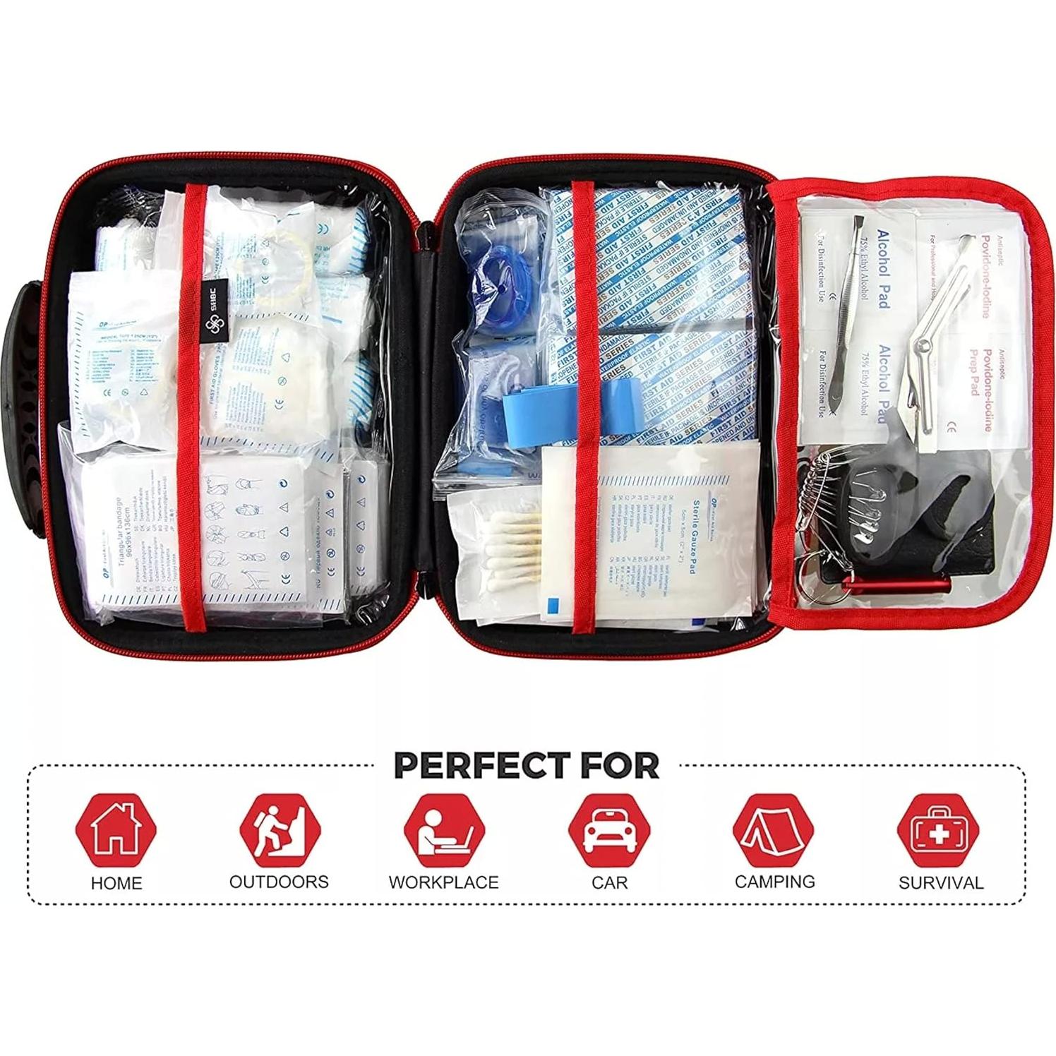 Botiquín de Primeros Auxilios ISOP 220 Piezas Compacto Impermeable