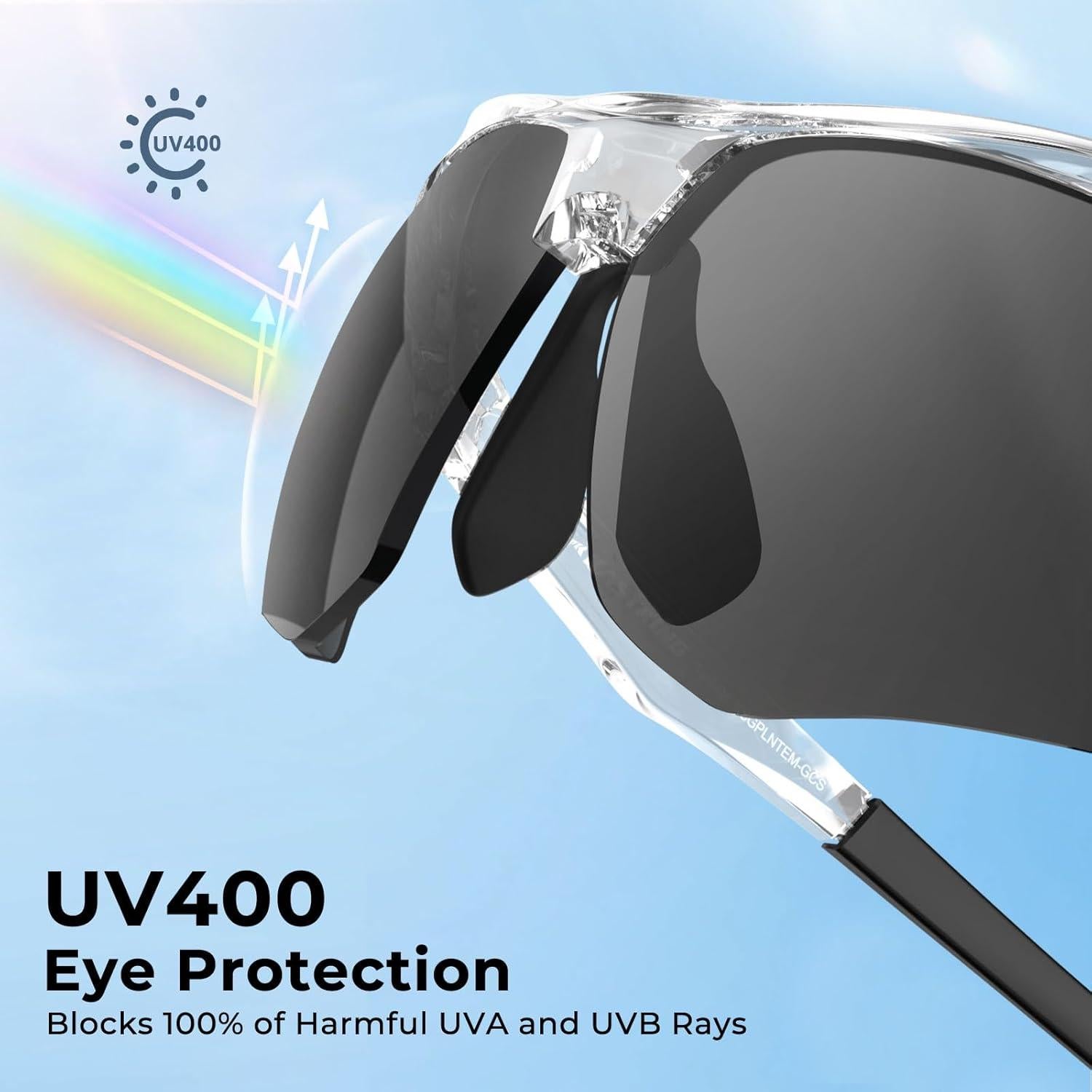 Gafas de sol polarizadas KastKing Tenmile UV 100% para deportes