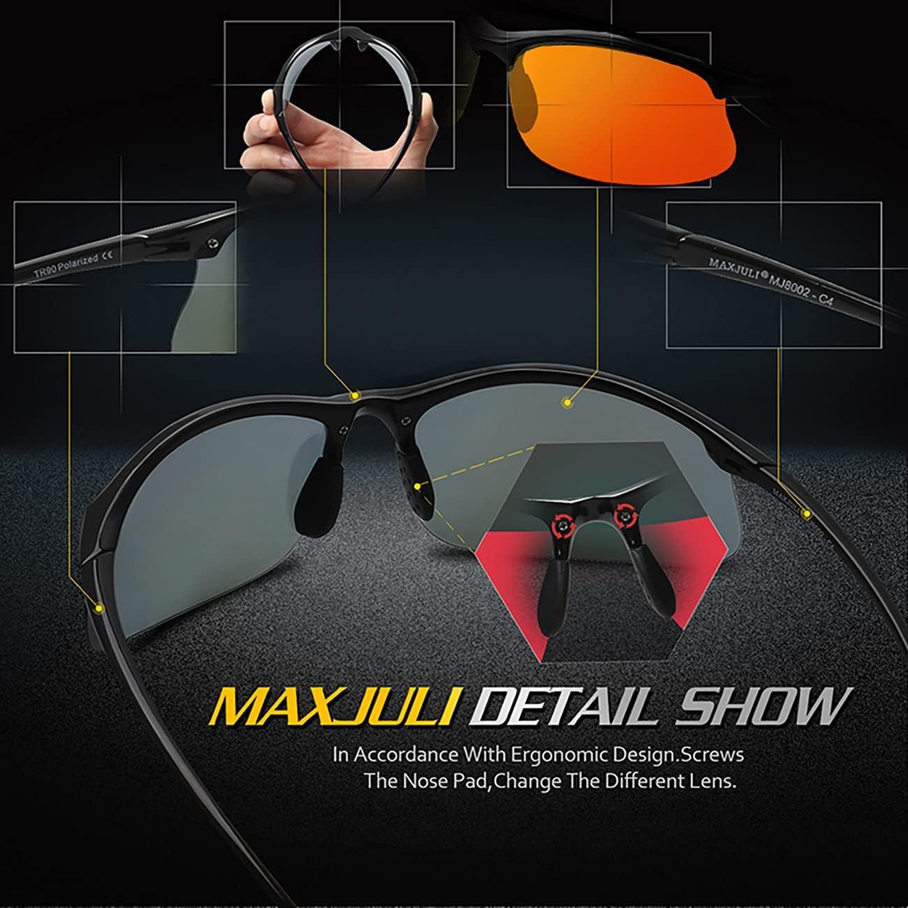 Gafas de sol deportivas JULI MJ8002 polarizadas unisex