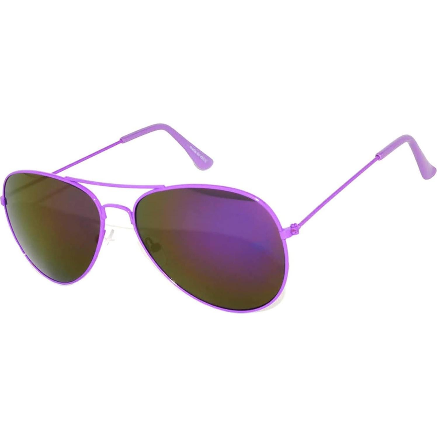 Juego de 3 Gafas de Sol Aviador Metal Colorido 50mm