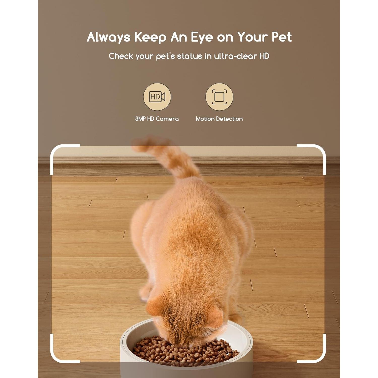 Comedero Automático Faroro 4L con Cámara HD 3MP