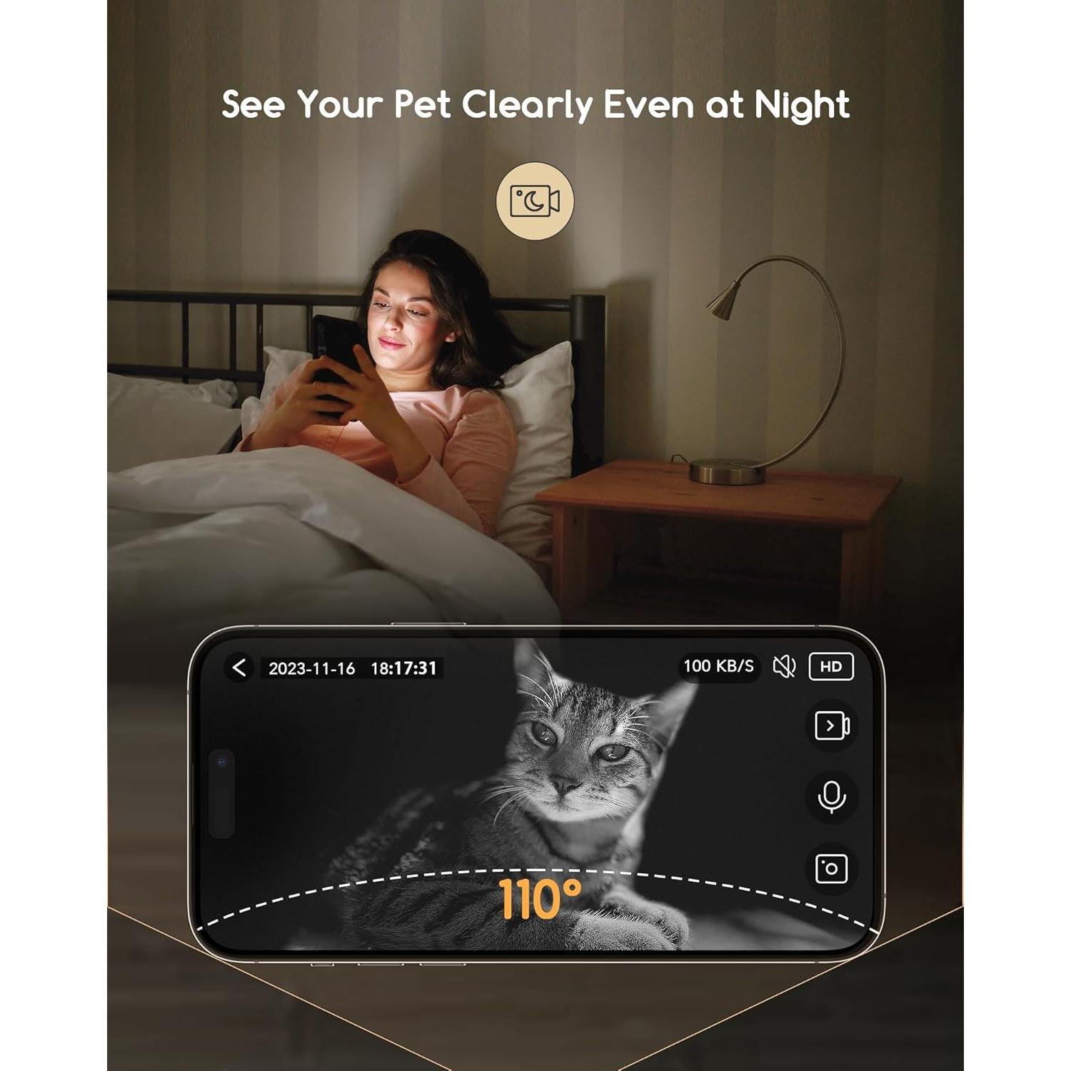 Comedero Automático Faroro 4L con Cámara HD 3MP