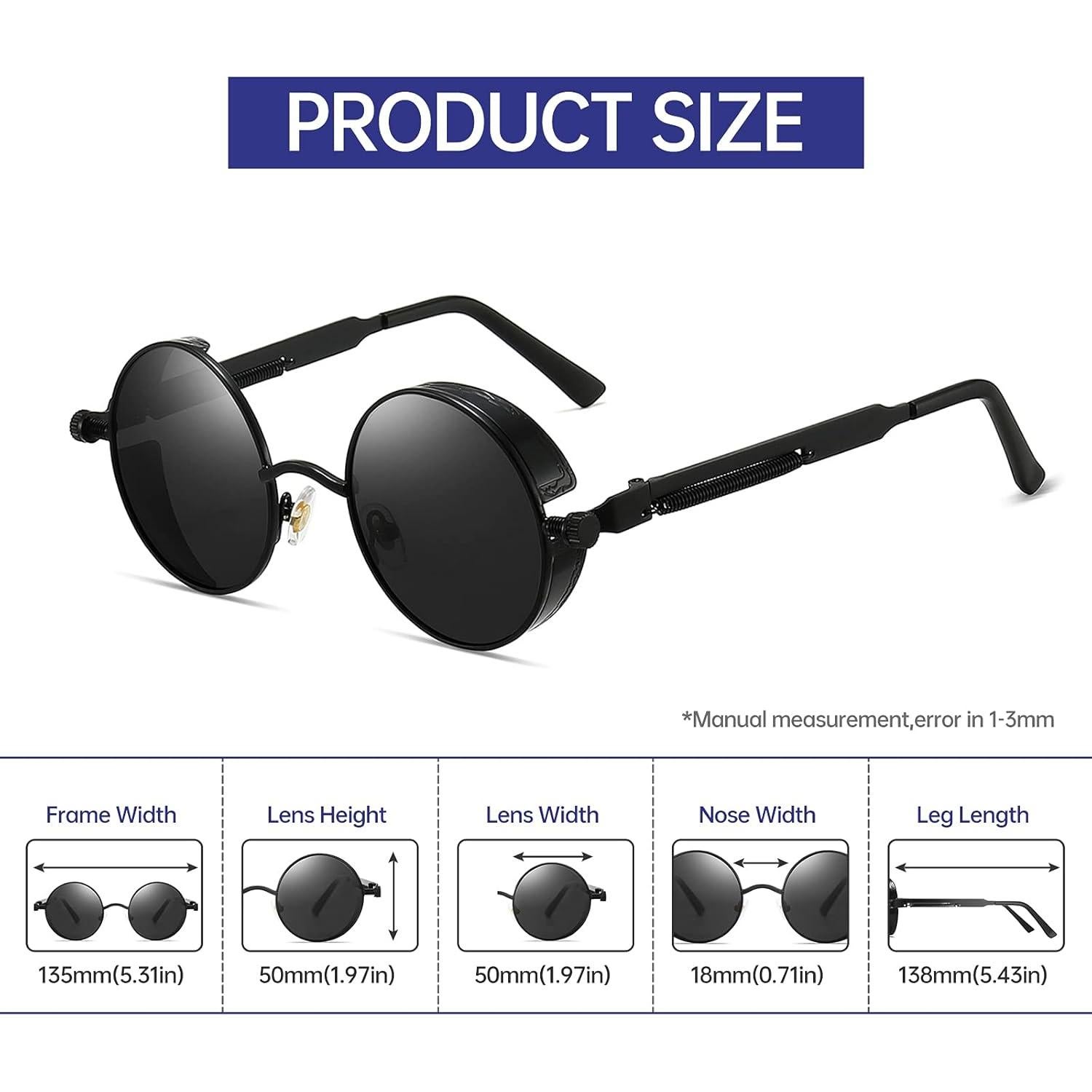 Gafas de sol steampunk Gy Snail con protección UV