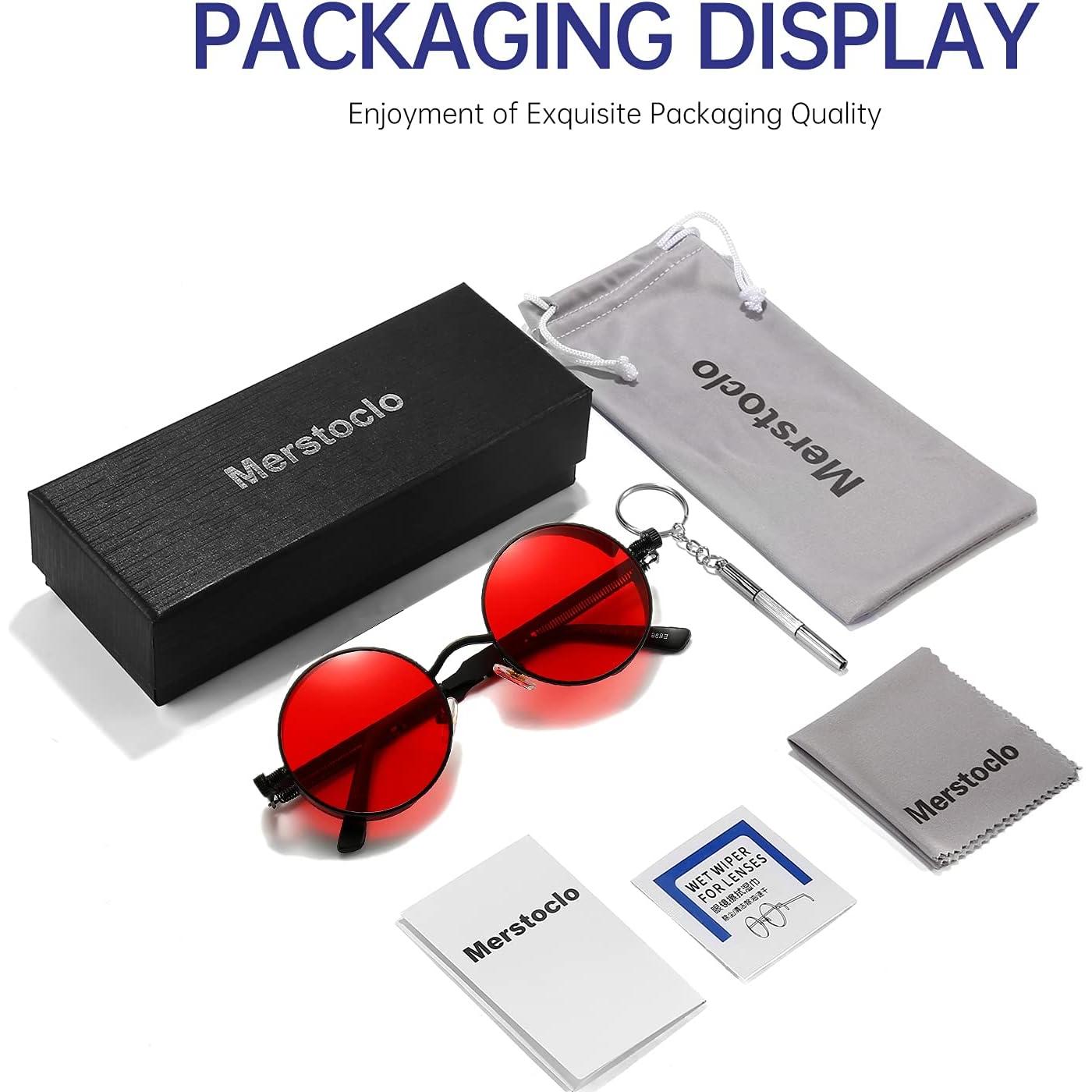 Gafas de Sol Steampunk Gy Snail Rojas UV 50mm