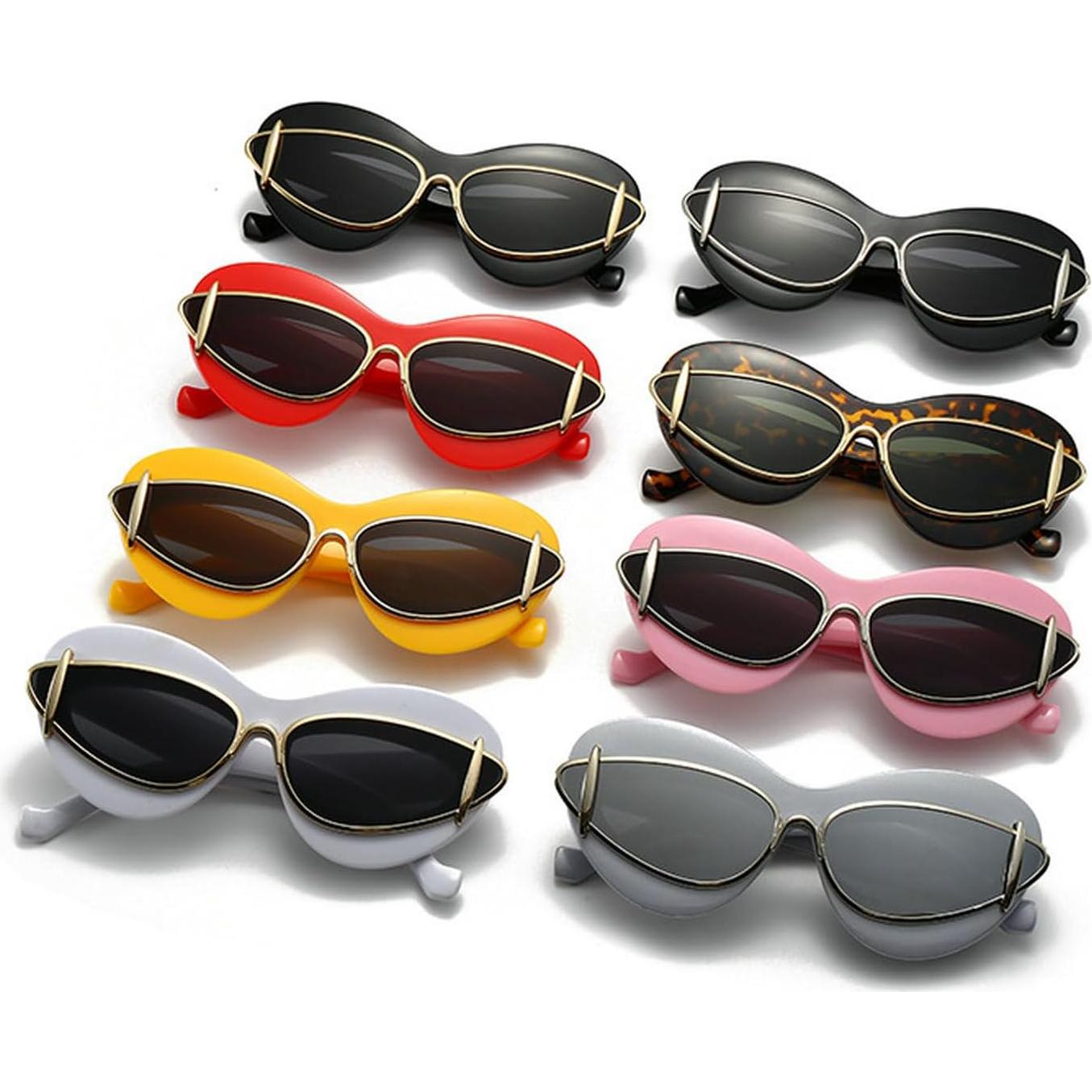 Gafas de Sol Cat Eye Laureles UV400 Negras para Mujeres