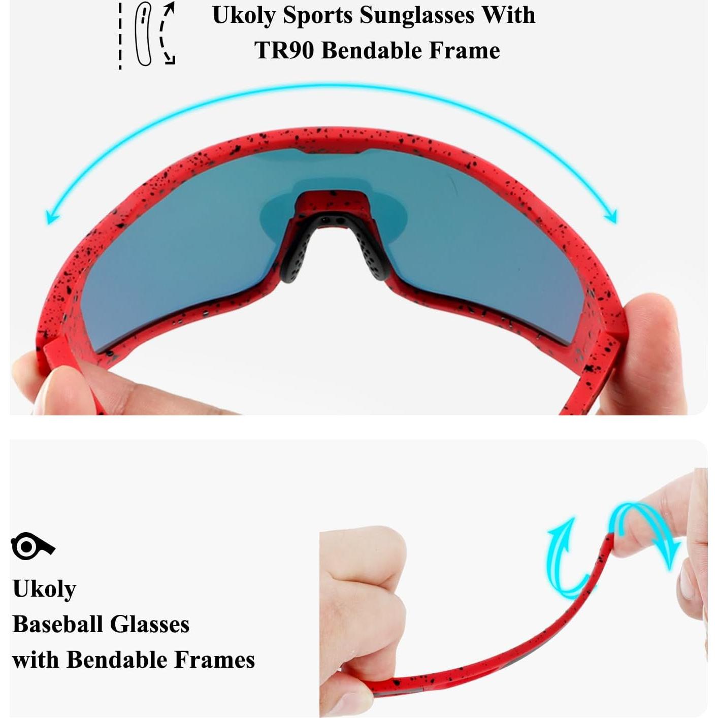 Gafas de sol deportivas Ukoly 620 con lente HD UV400