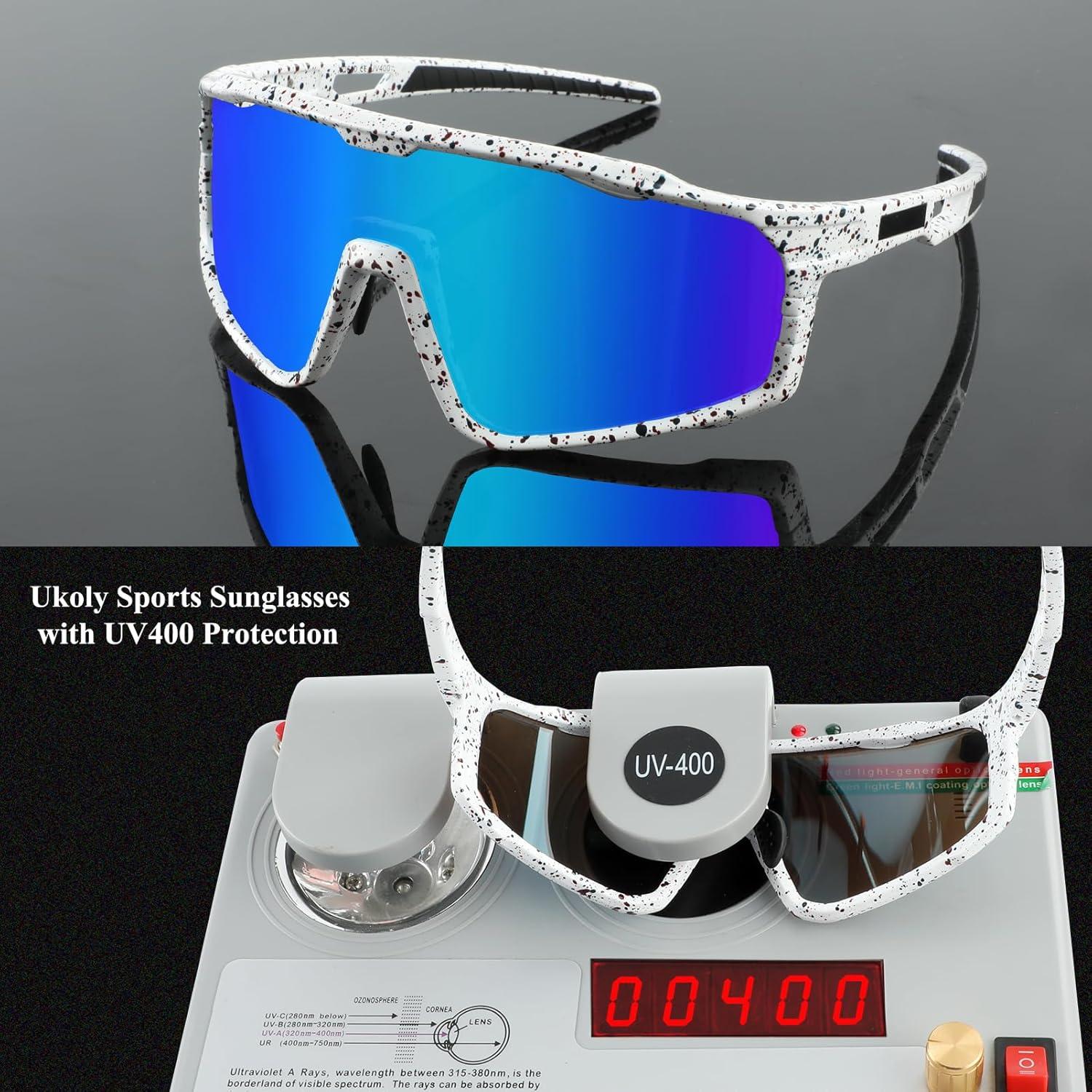 Gafas de sol deportivas Ukoly 620 con lente HD UV400