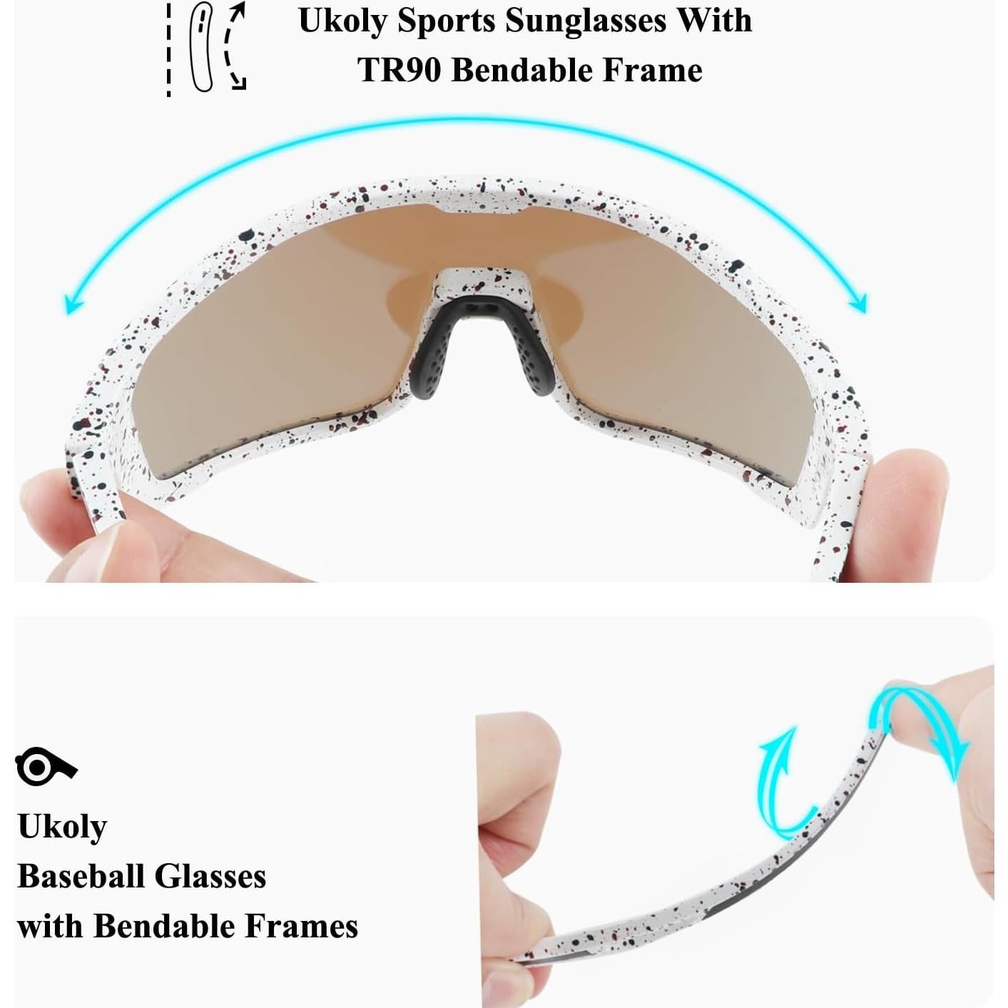 Gafas de sol deportivas Ukoly 620 con lente HD UV400