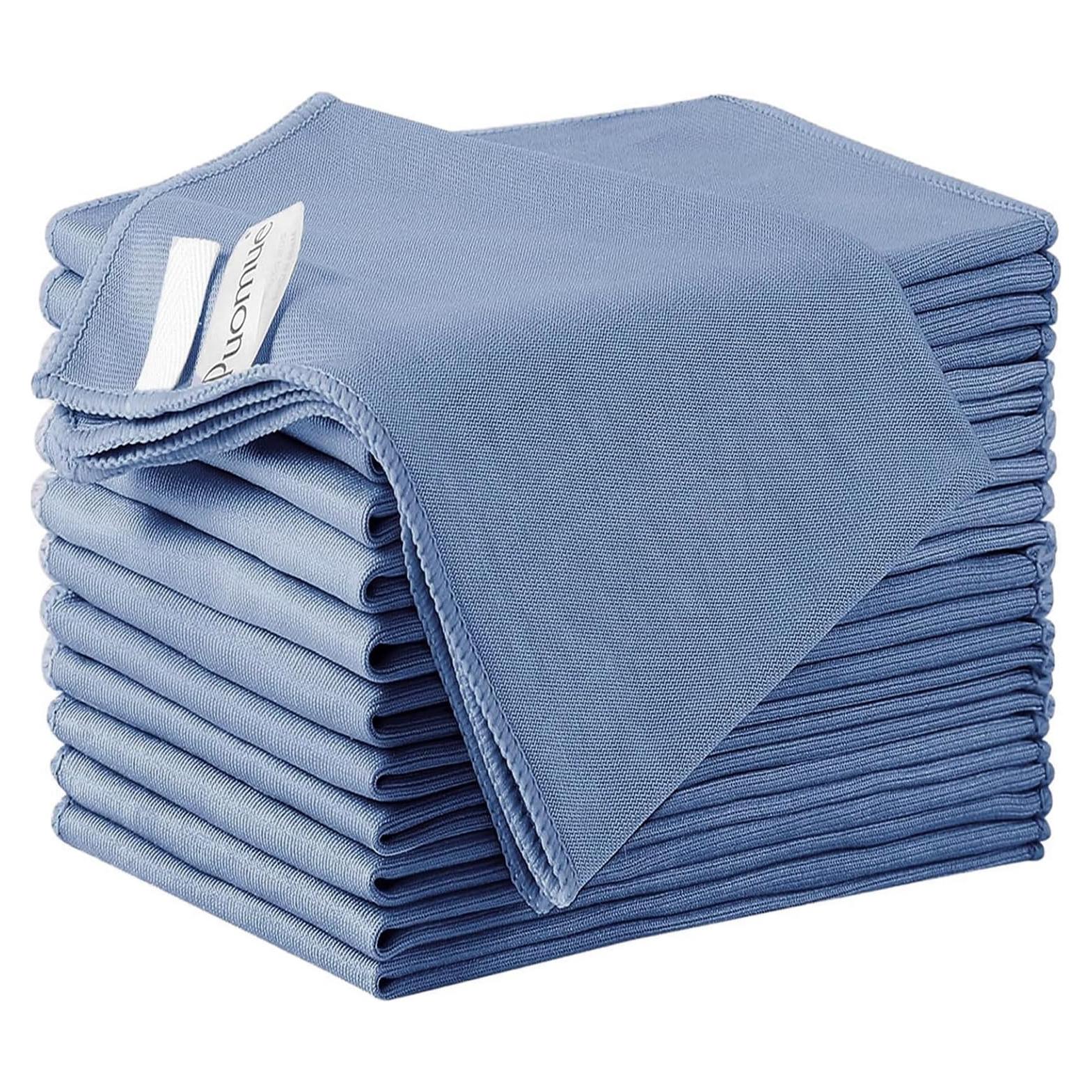 Paquete de 12 paños de microfibra Puomue 30x40 cm sin pelusa