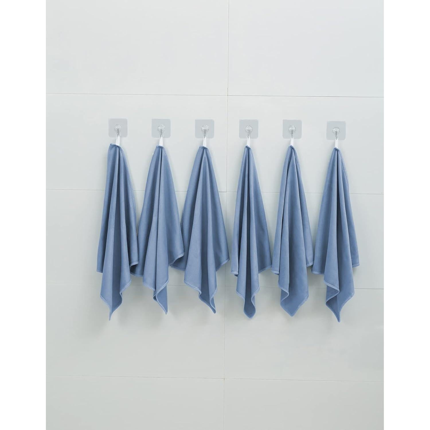 Paquete de 12 paños de microfibra Puomue 30x40 cm sin pelusa