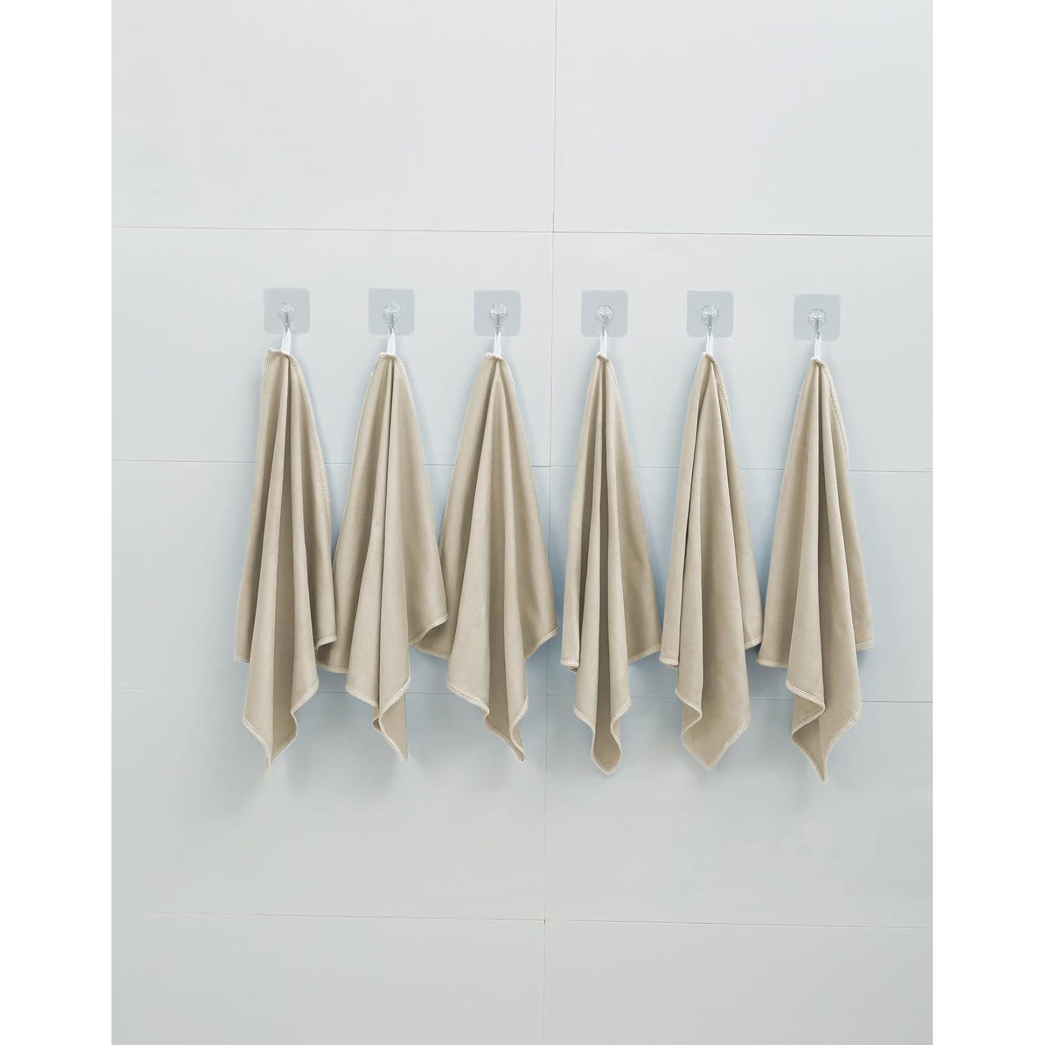 Paquete de 12 paños de limpieza Puomue 30x40 cm sin pelusa