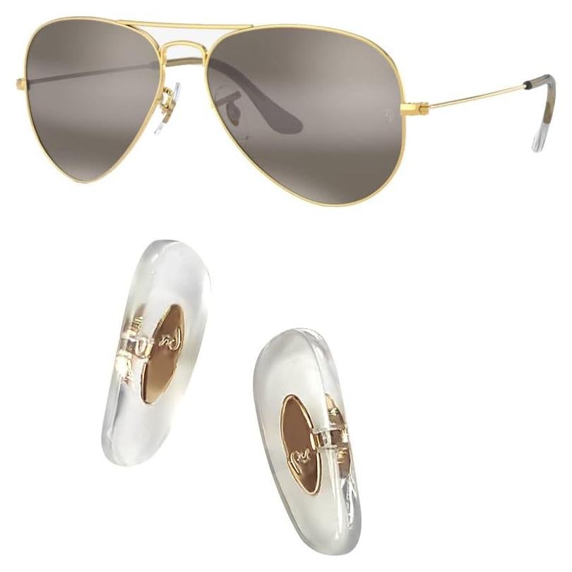 Almohadillas de nariz RayBan 14mm doradas para gafas