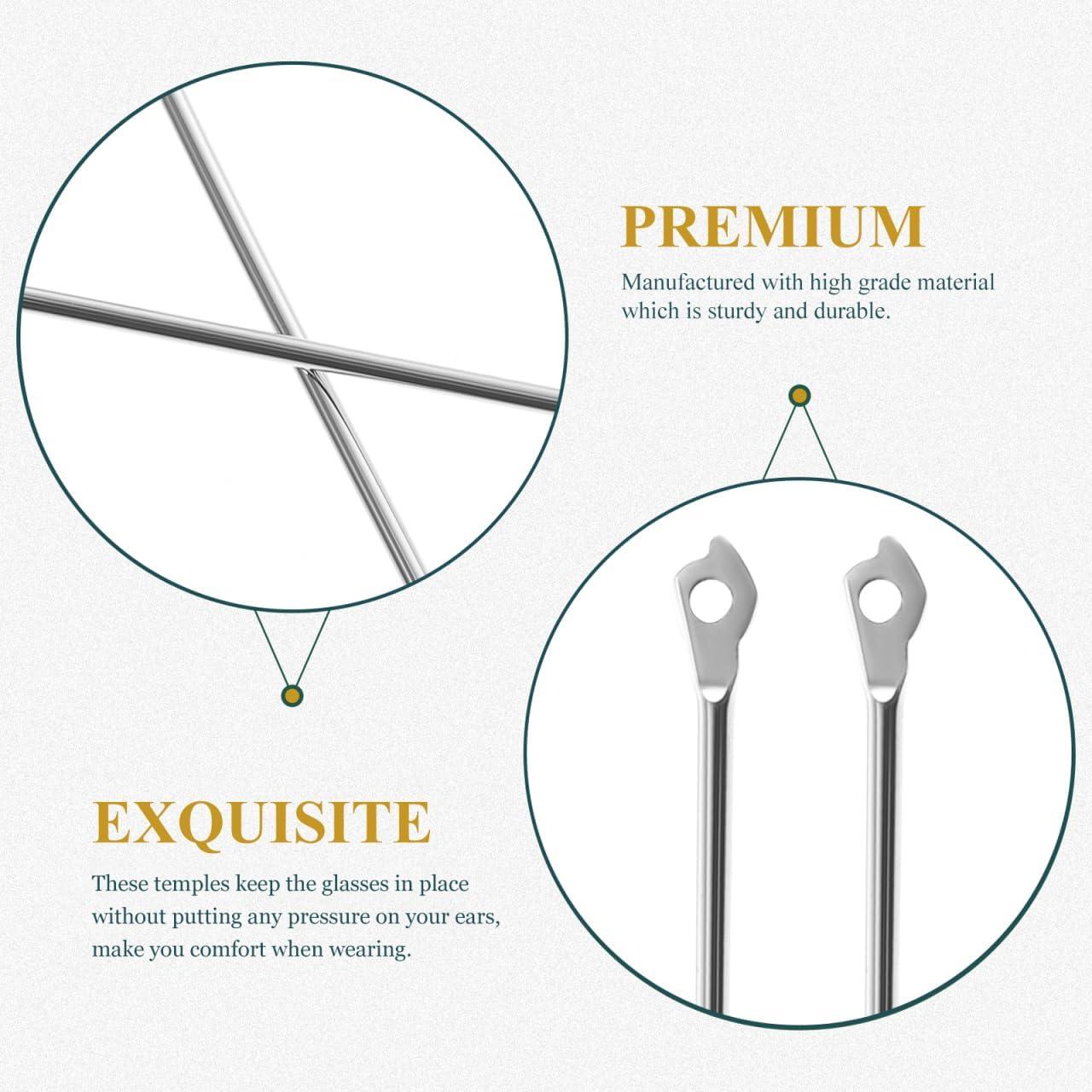 Tornillos para Gafas UKCOCO Kit Reparación Metal Plata