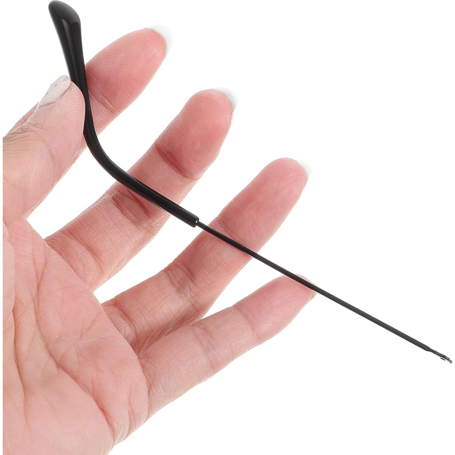 Patas de Gafas de Repuesto UKCOCO Metal Negro 14 cm