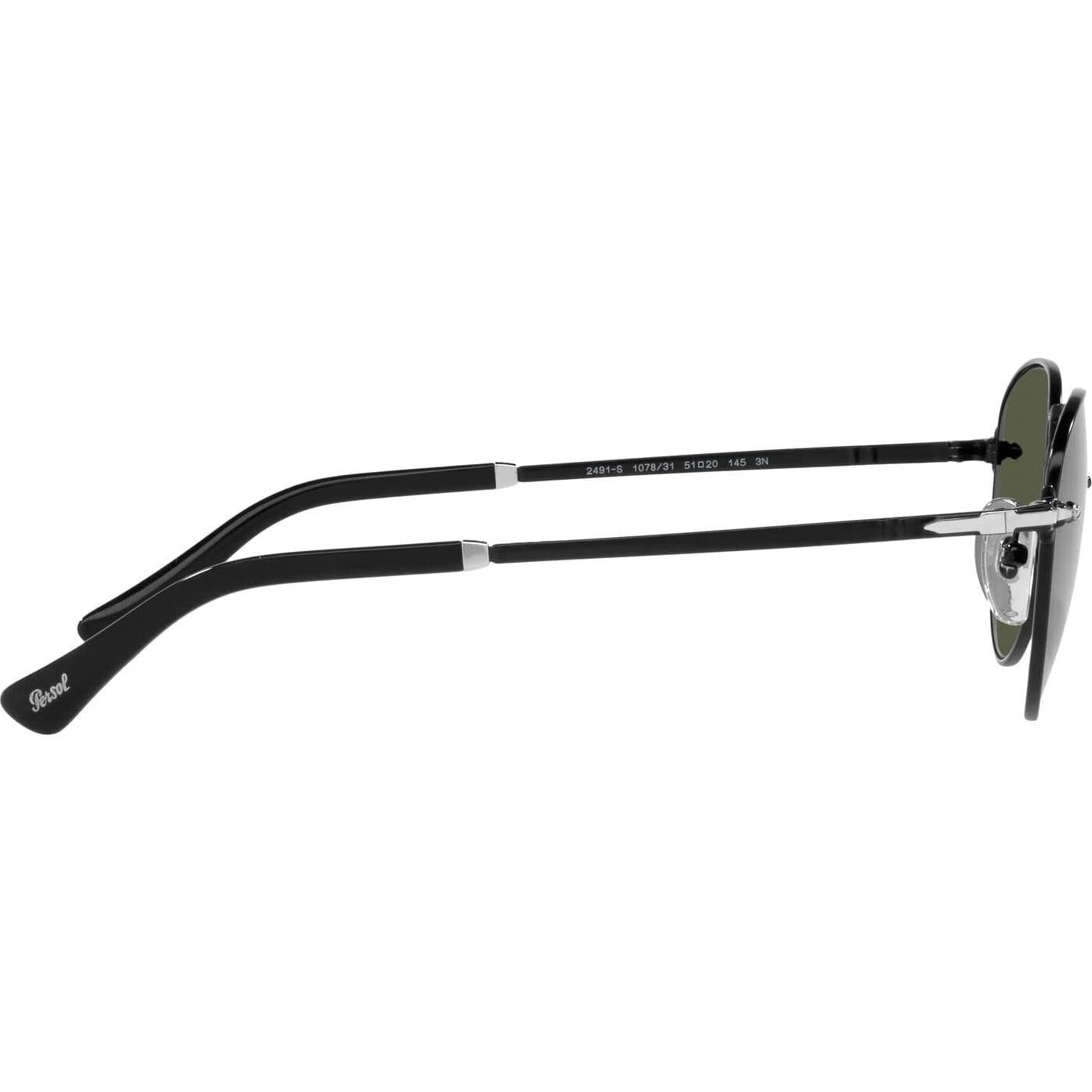 Gafas de Sol Persol PO2491S Redondas 49mm Negro/Verde