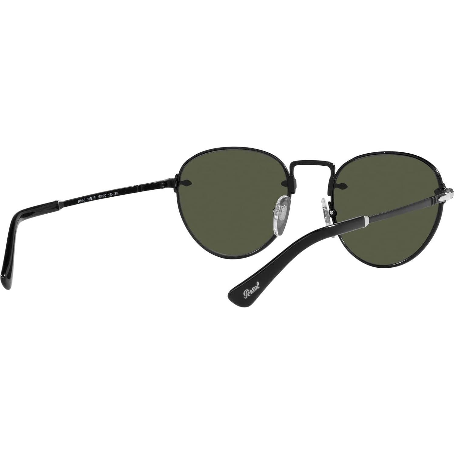 Gafas de sol redondas Persol PO2491S 51mm Negro Verde
