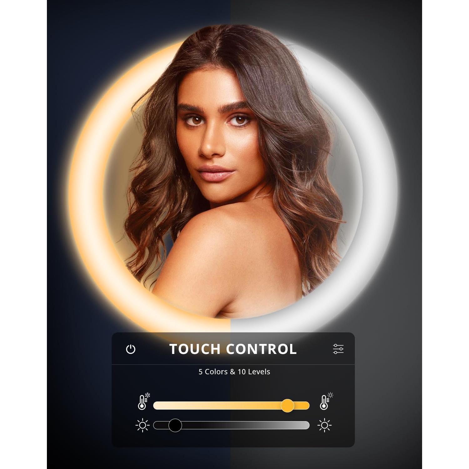 Luz de Anillo UBeesize 30 cm con Trípode 187 cm para Selfies