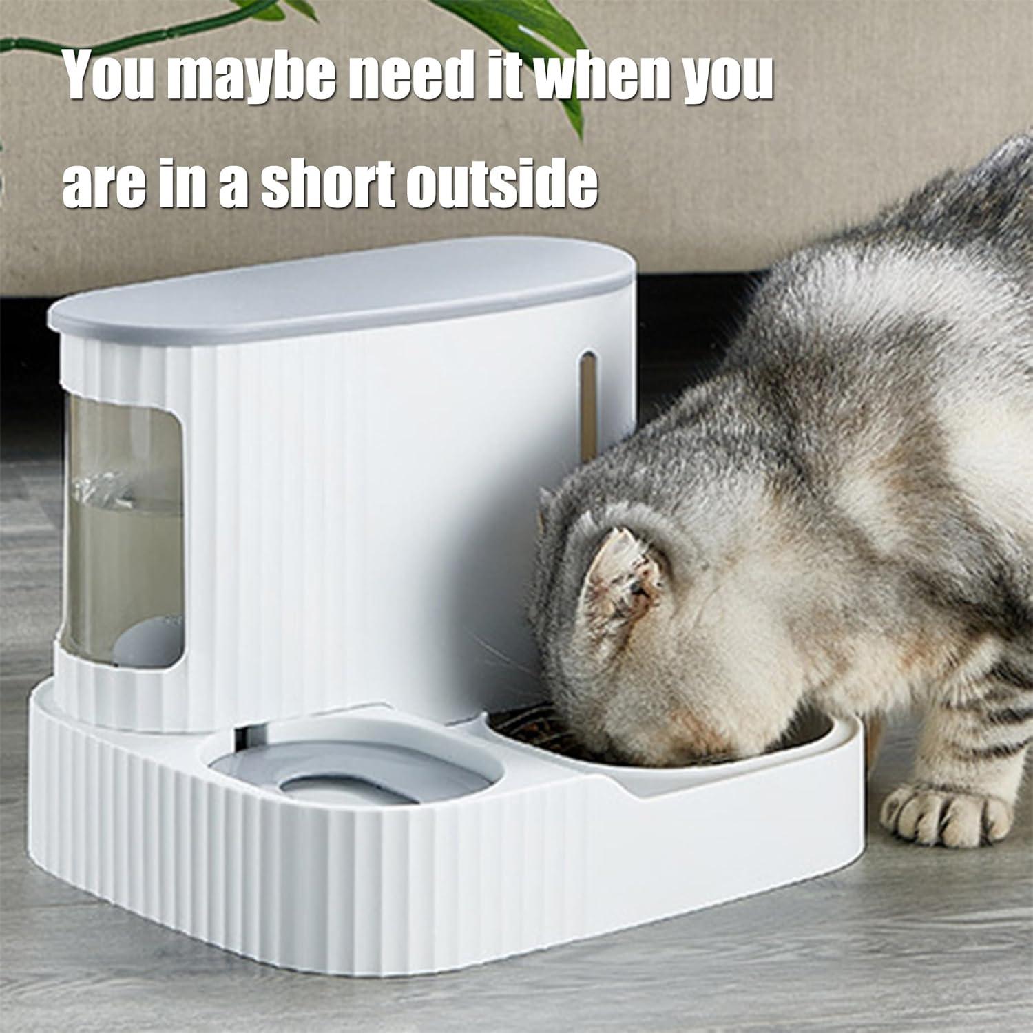 Comedero Automático 2 en 1 ALL BALANCE Gris 15L Comida y Agua