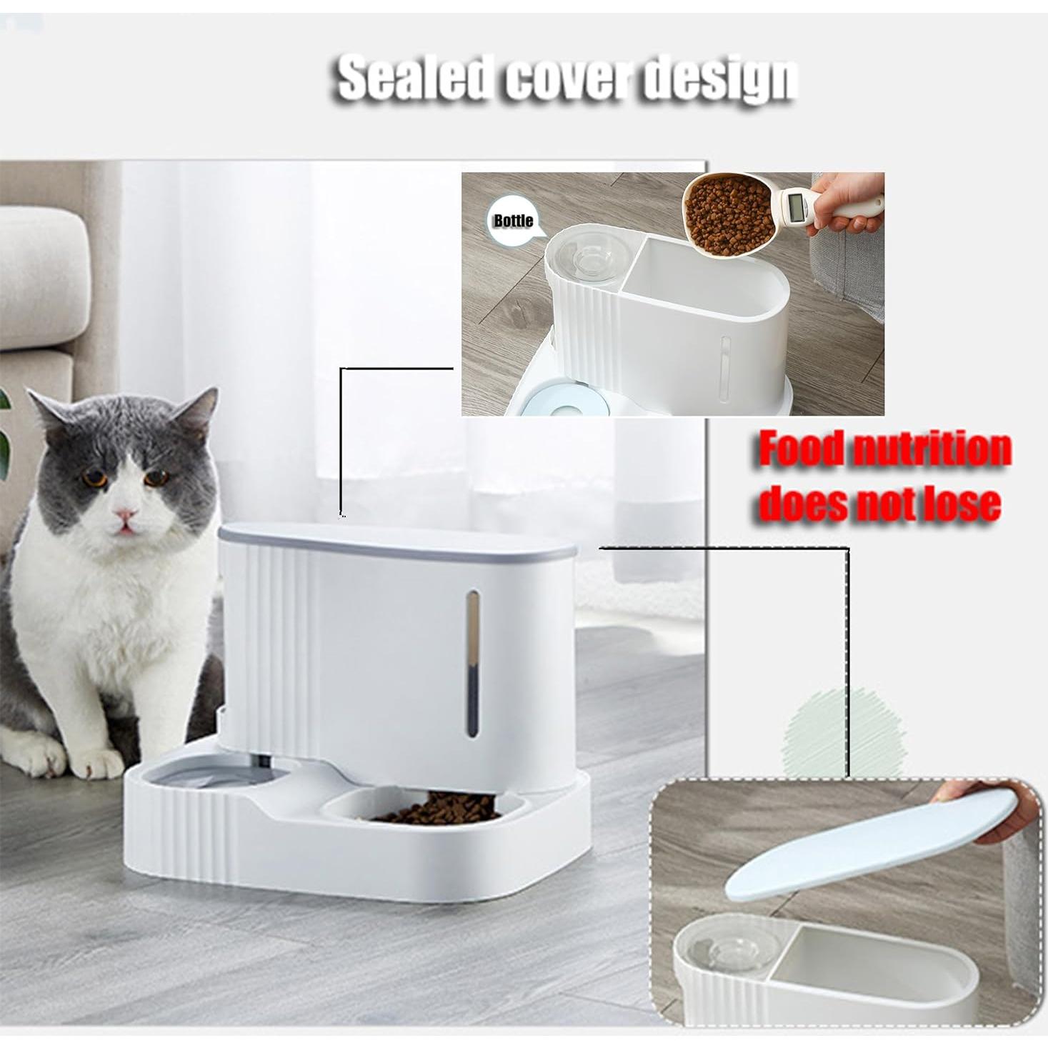 Comedero Automático 2 en 1 ALL BALANCE Gris 15L Comida y Agua