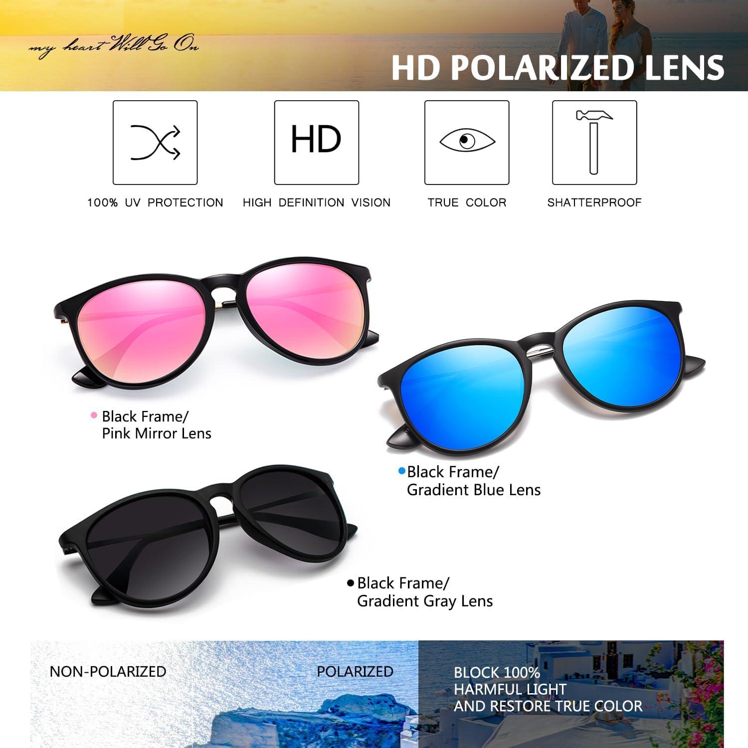 Gafas de sol CHBP unisex retro polarizadas UV400 3 colores