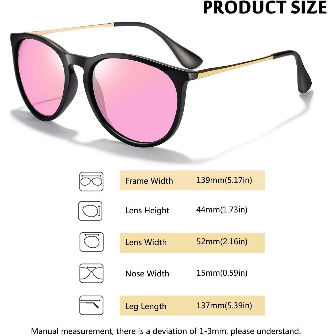 Gafas de sol CHBP unisex retro polarizadas UV400 3 colores