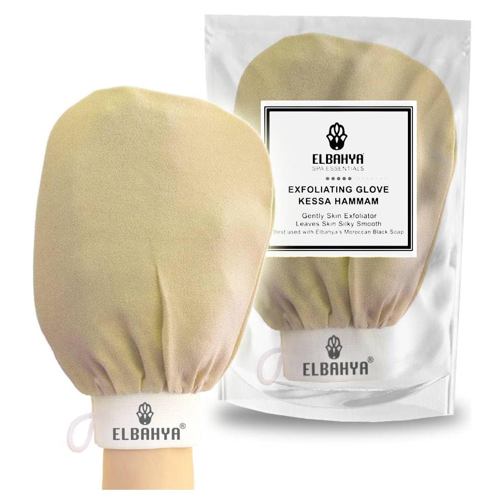 Mitón Exfoliante Corporal Kessa Hammam - 100% Viscosa, 1 Unidad