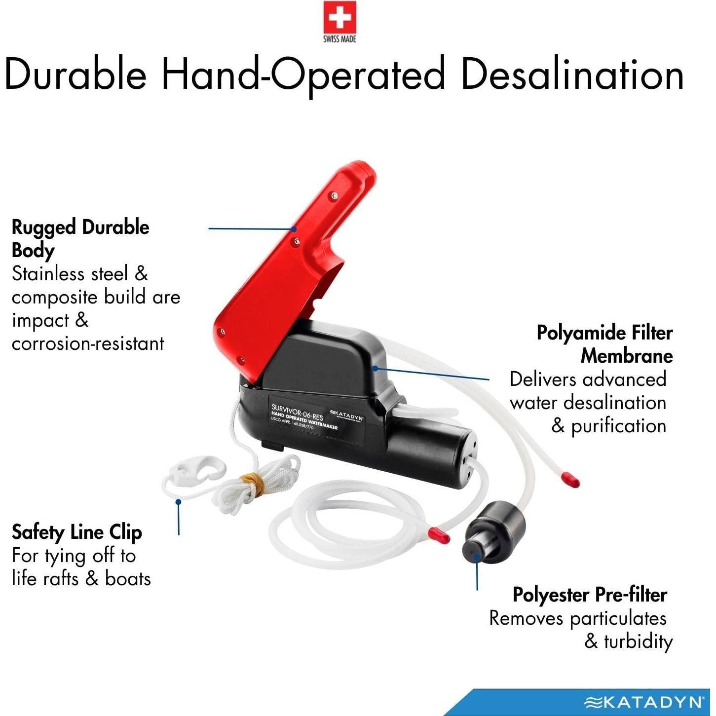 Desalinizador Manual Katadyn Survivor 06 - Compacto y Duradero