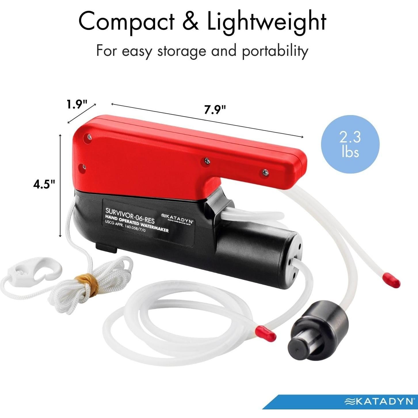 Desalinizador Manual Katadyn Survivor 06 - Compacto y Duradero