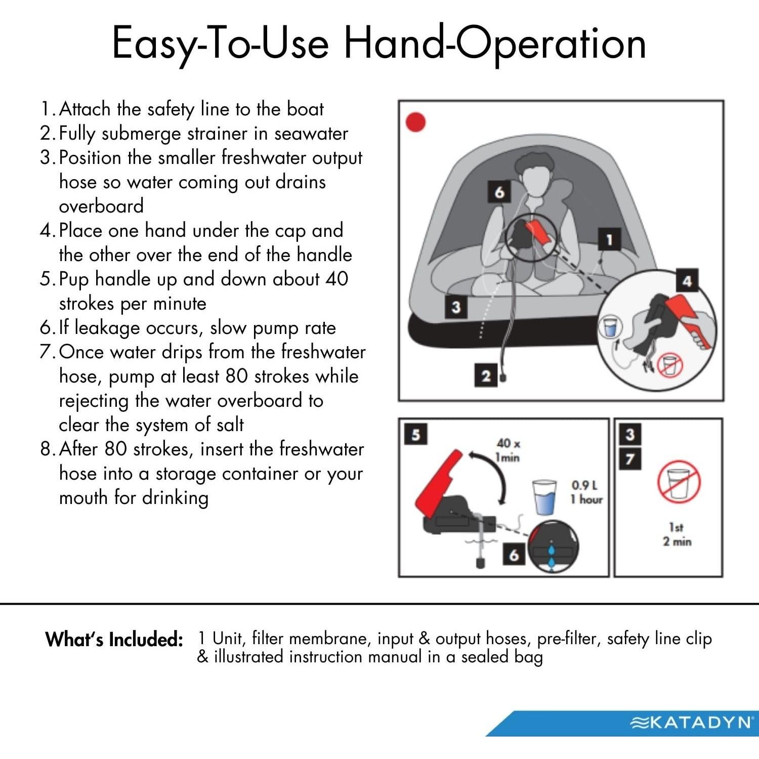 Desalinizador Manual Katadyn Survivor 06 - Compacto y Duradero