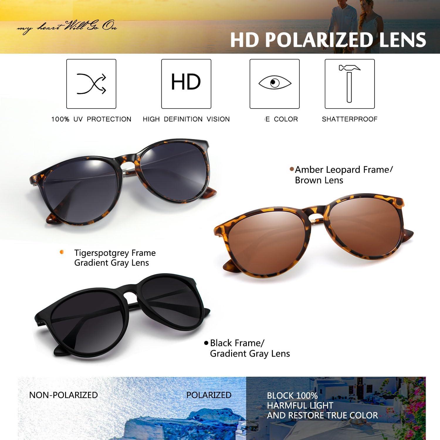 Gafas de sol CHBP unisex retro polarizadas UV400 3 colores