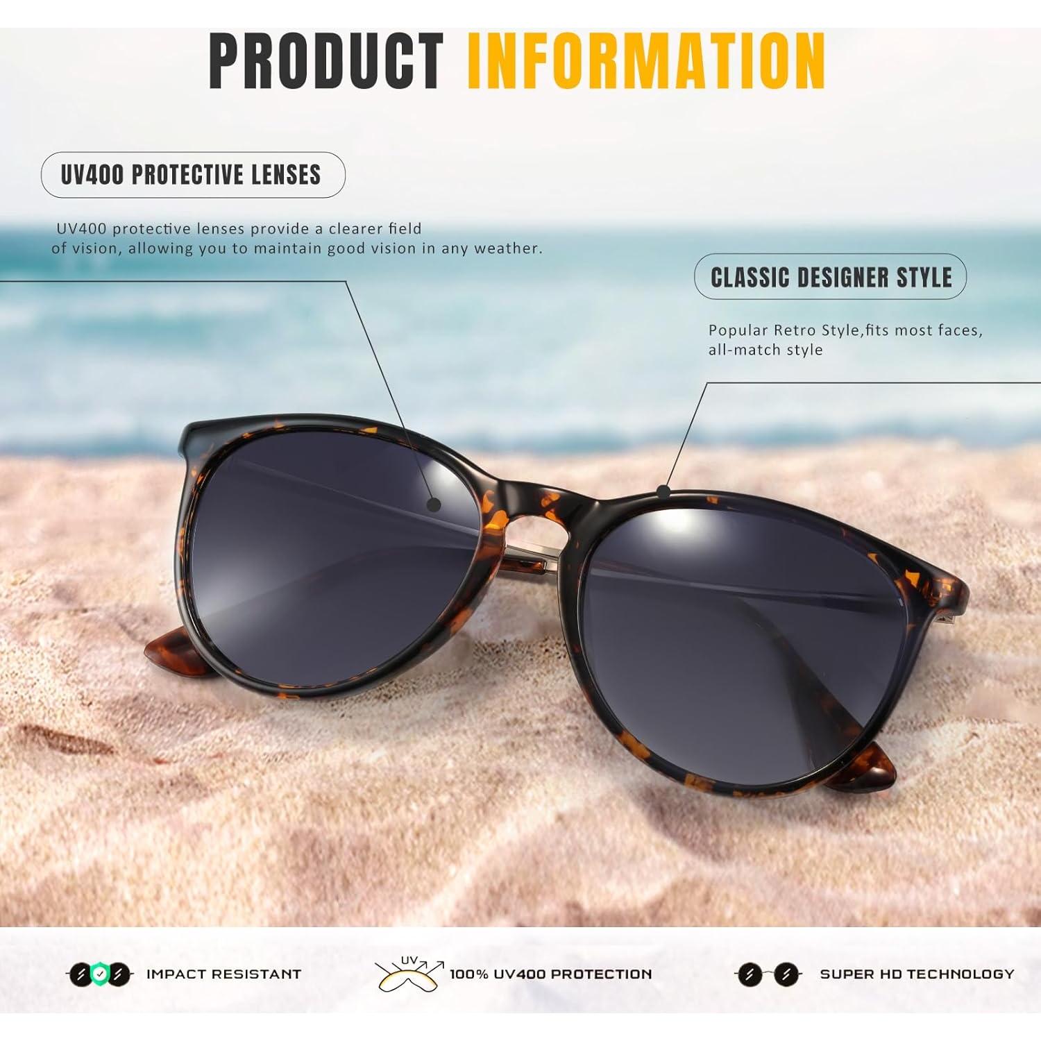 Gafas de sol CHBP unisex retro polarizadas UV400 3 colores