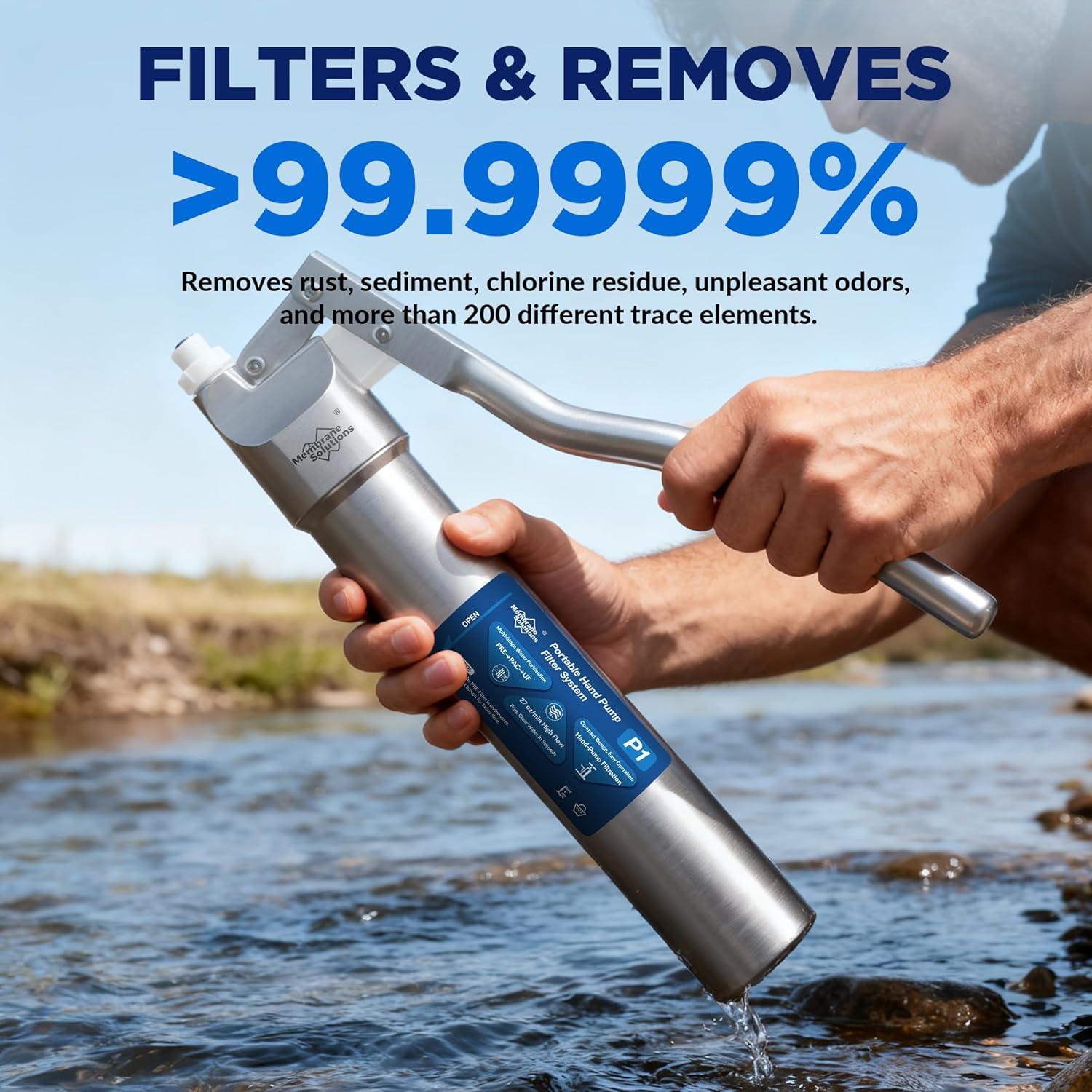 Filtro de Agua UF Membrane Solutions P1 - 2 Unidades, Libre de BPA