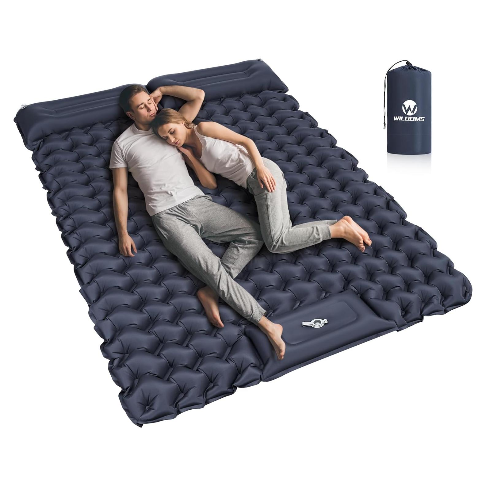 Colchón Inflable Doble WILDOMS 4" para Camping 2 Personas
