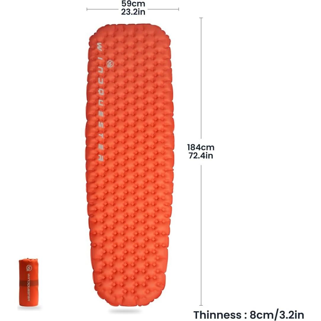 Colchón Inflable Elevate X WINDQUESTER para Camping 196x56cm
