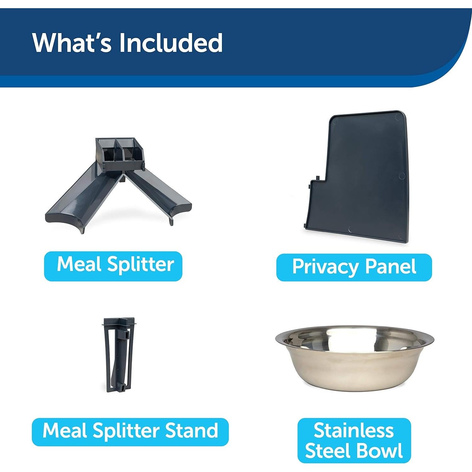 Divisor de Comida PetSafe para 2 Mascotas con Tazón