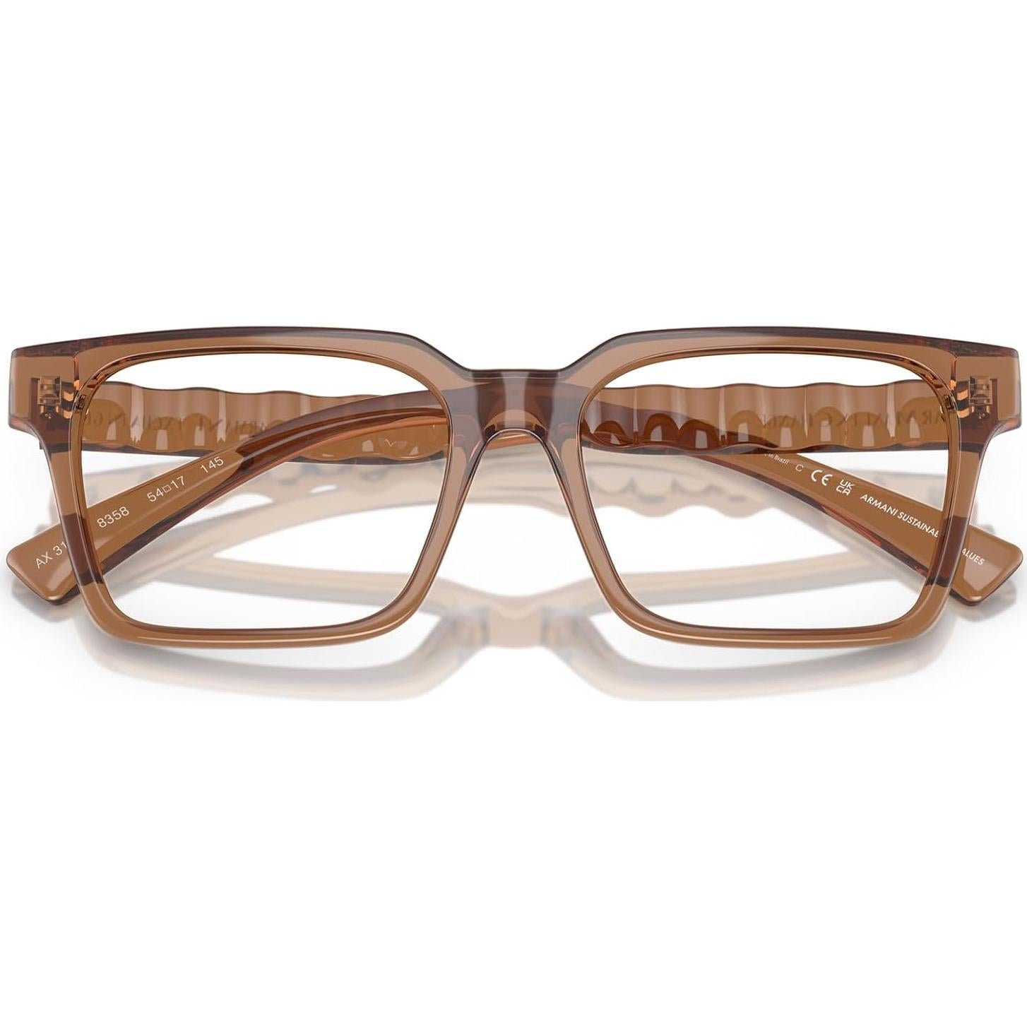 Gafas de Prescripción Armani Exchange AX3122F Marrón 54mm