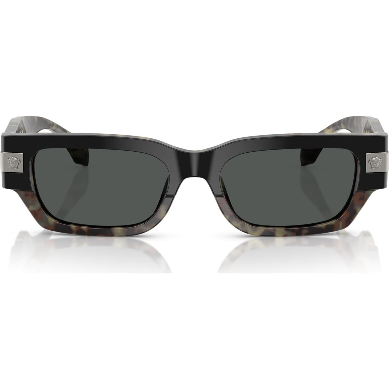 Gafas de sol Versace Hombre Marco Negro Lentes Grises 53mm