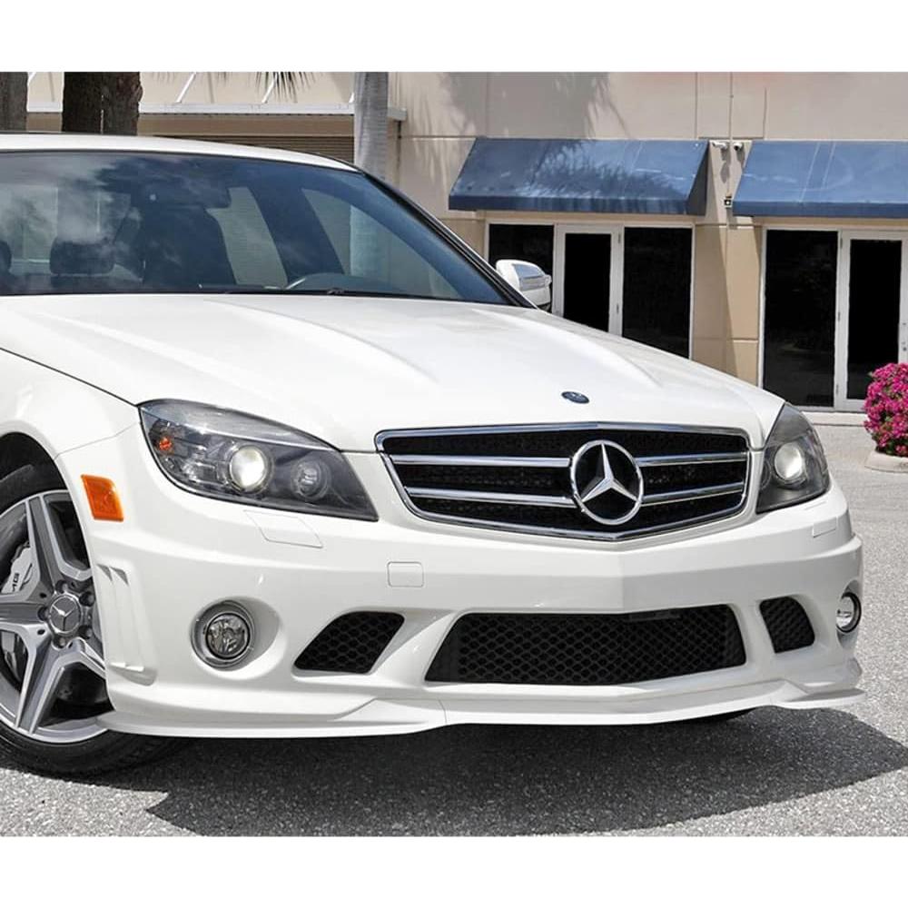 Labio Parachoques Frontal W-POWER para Mercedes-Benz C63 AMG 2008-2011 - ABS Blanco