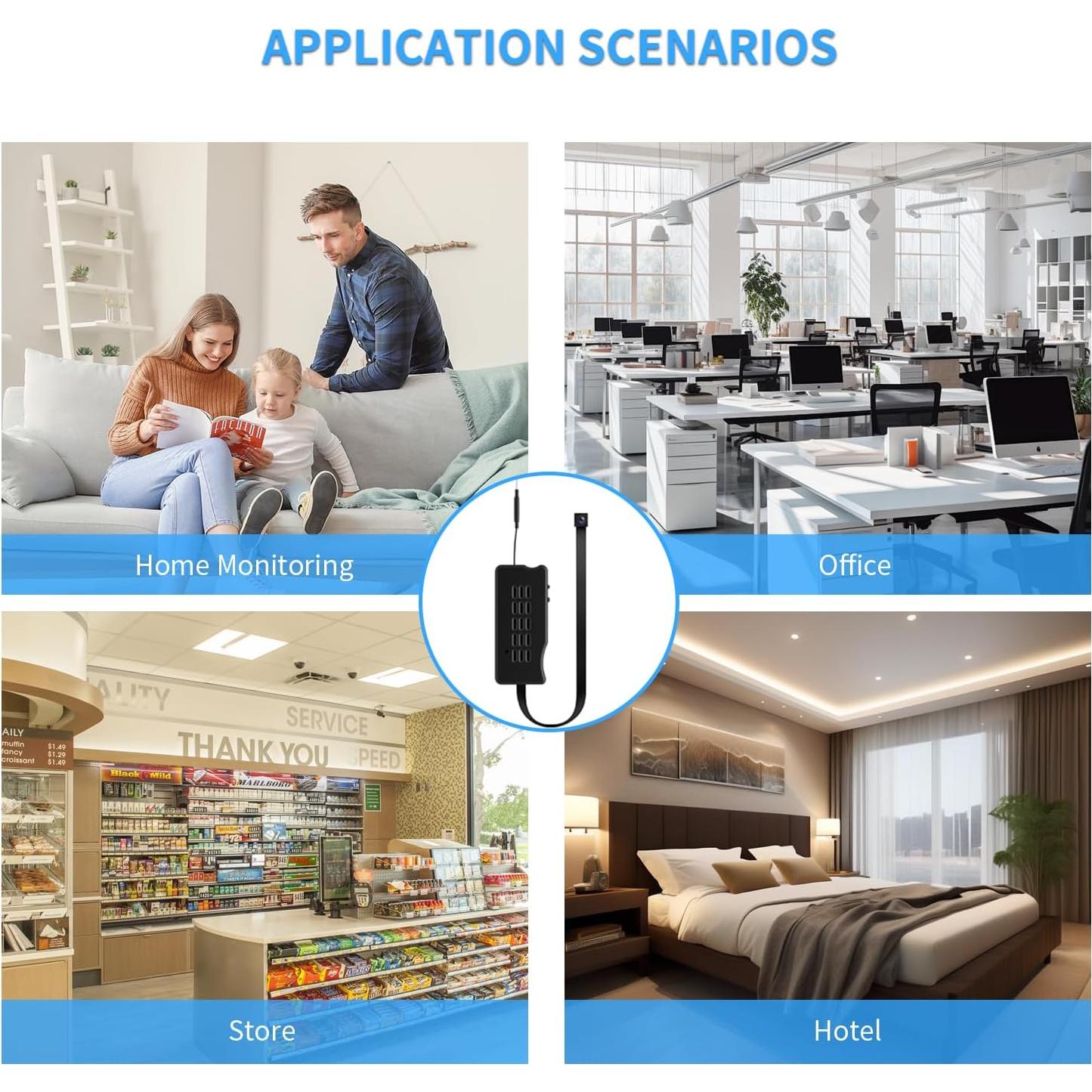 Cámara Mini DIY HiSpyCam HD 1080P Inalámbrica para Vigilancia