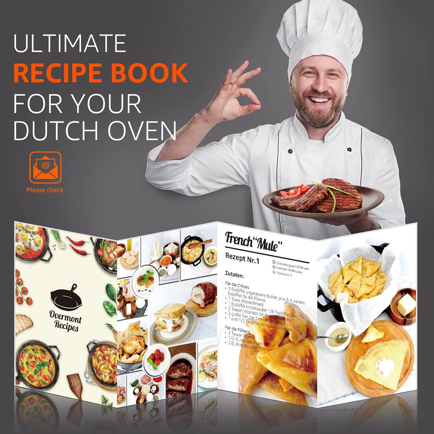 Sartén de Hierro Fundido 2-en-1 Overmont con Tapa 43.2 cm