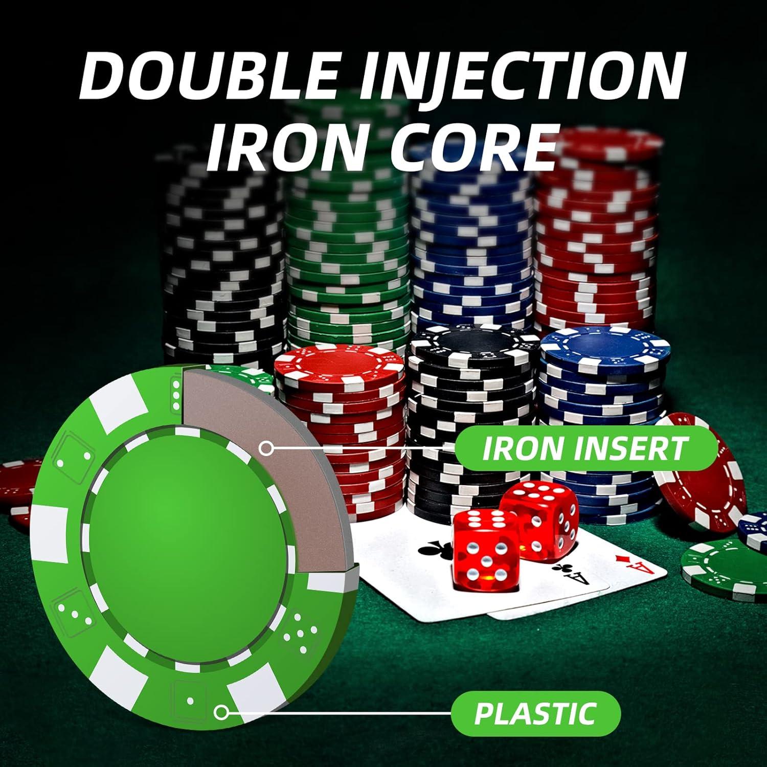 Juego de Fichas de Póker Homwom 300PCS con Estuche