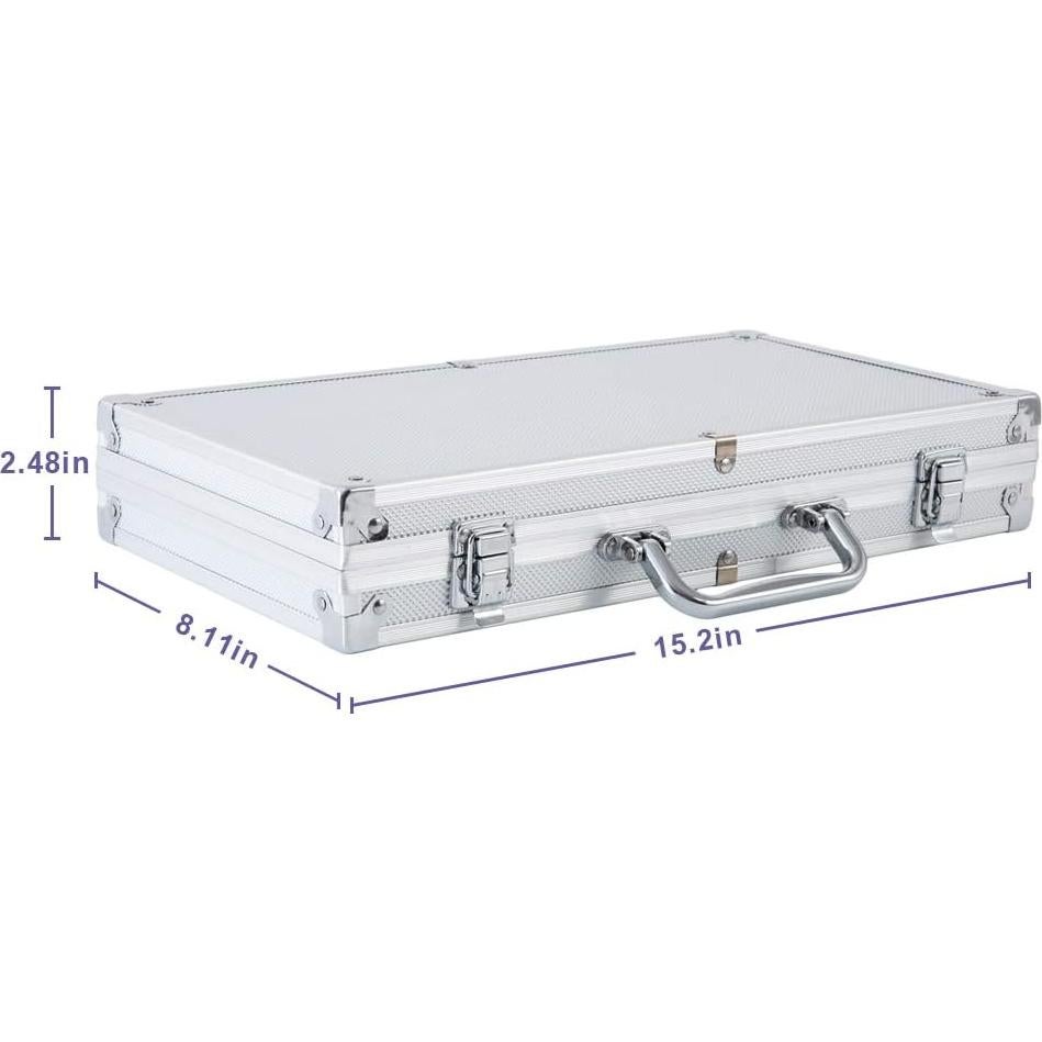 Juego de Fichas de Póker Homwom 300PCS con Estuche