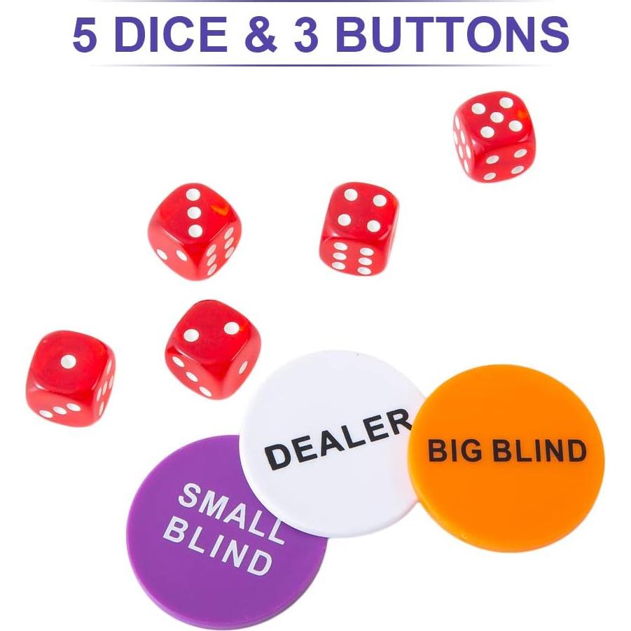 Juego de Fichas de Póker Homwom 300PCS con Estuche