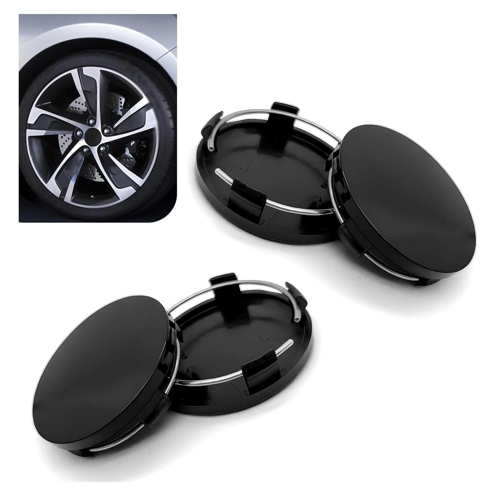 Tapa Central de Rueda Titgoes OESLGG2008BL 4 Piezas Negro