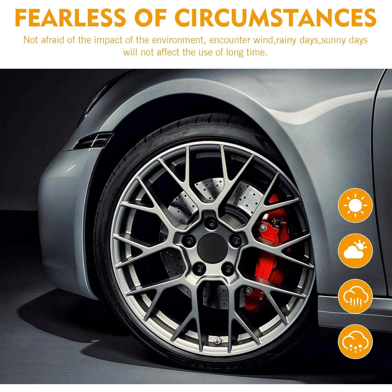 Tapa Central de Rueda Titgoes OESLGG2008BL 4 Piezas Negro