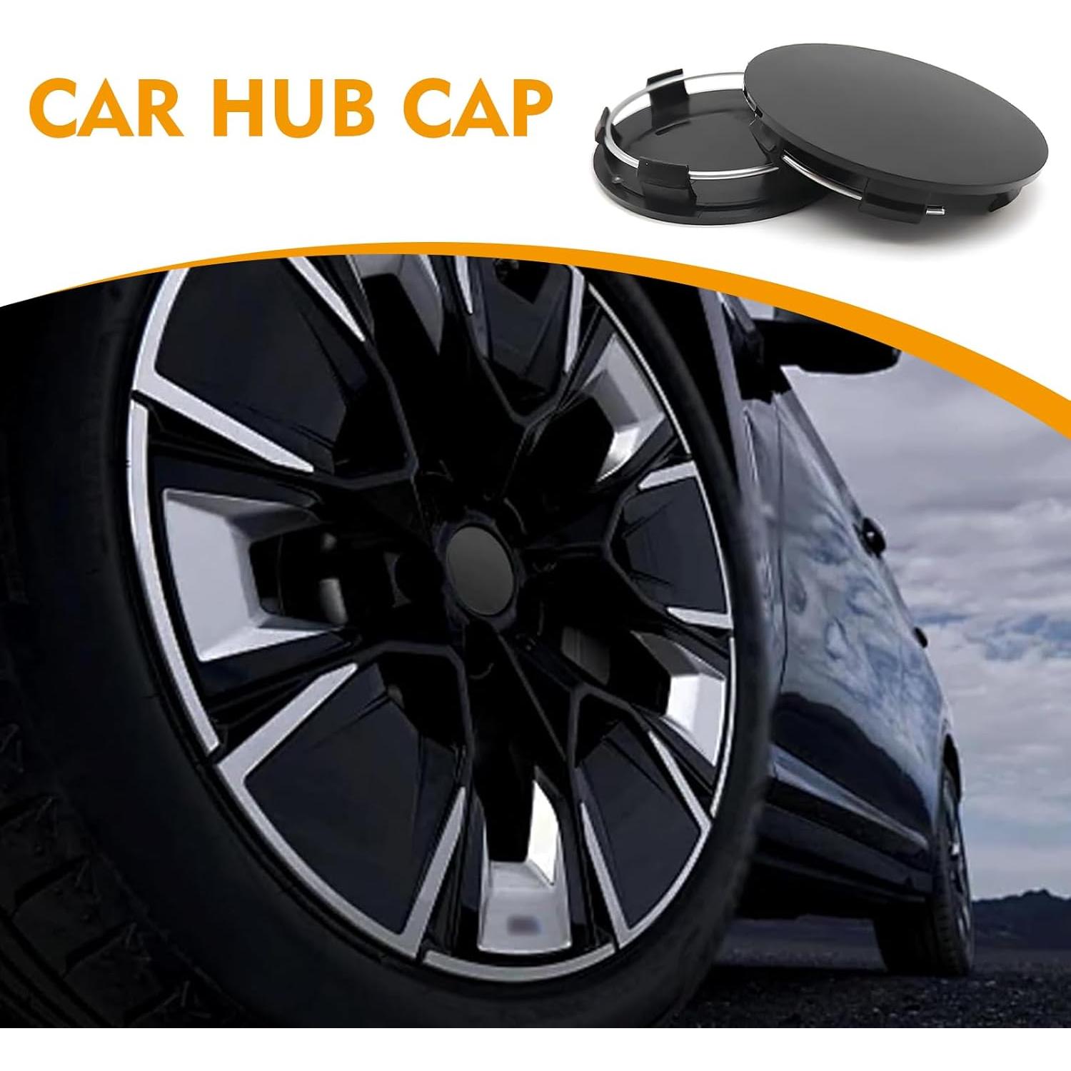 Tapa Central de Rueda Titgoes OESLGG2008BL 4 Piezas Negro