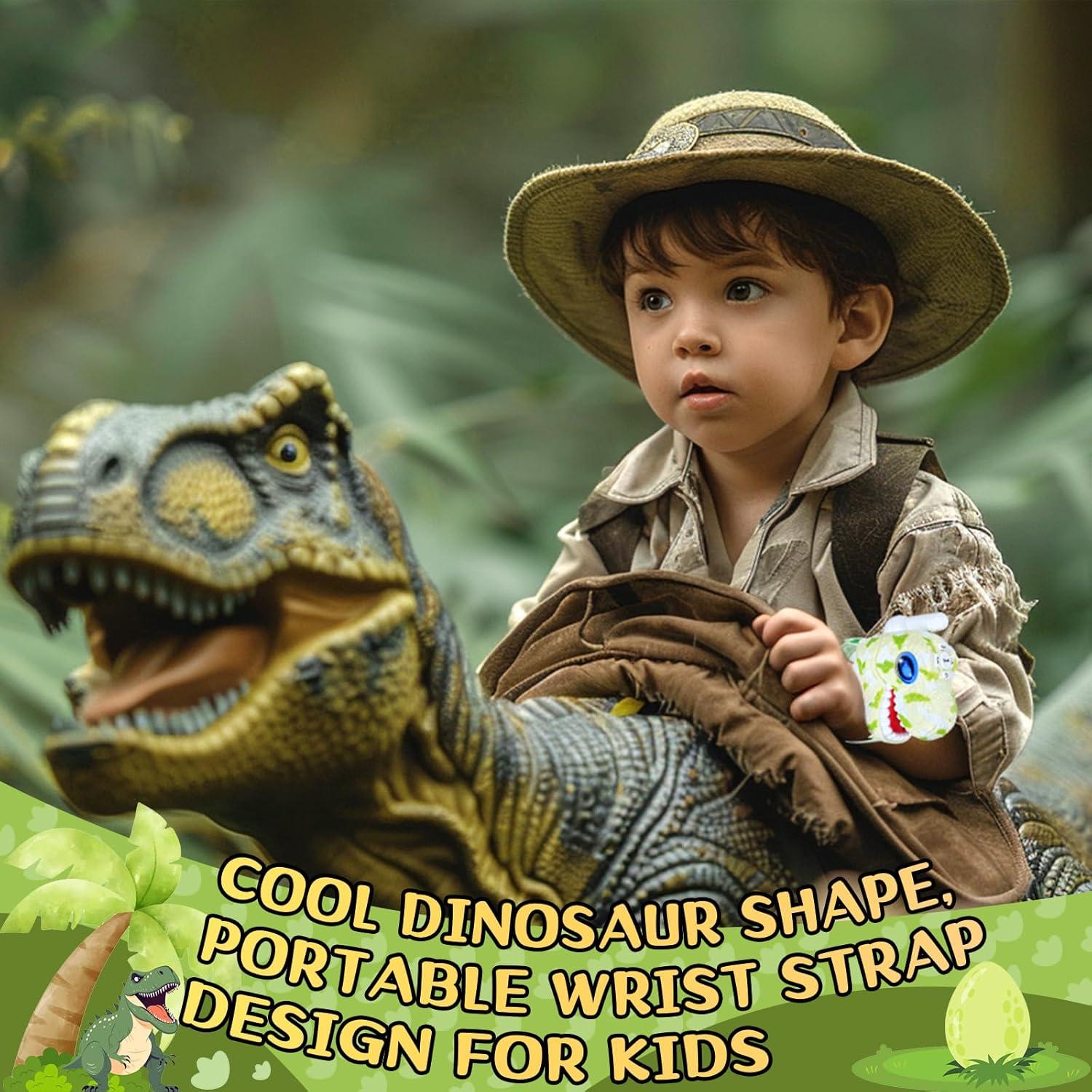 Walkie Talkies Dinosaurio Fygurso Verde 1000m Rango 2 Pzs