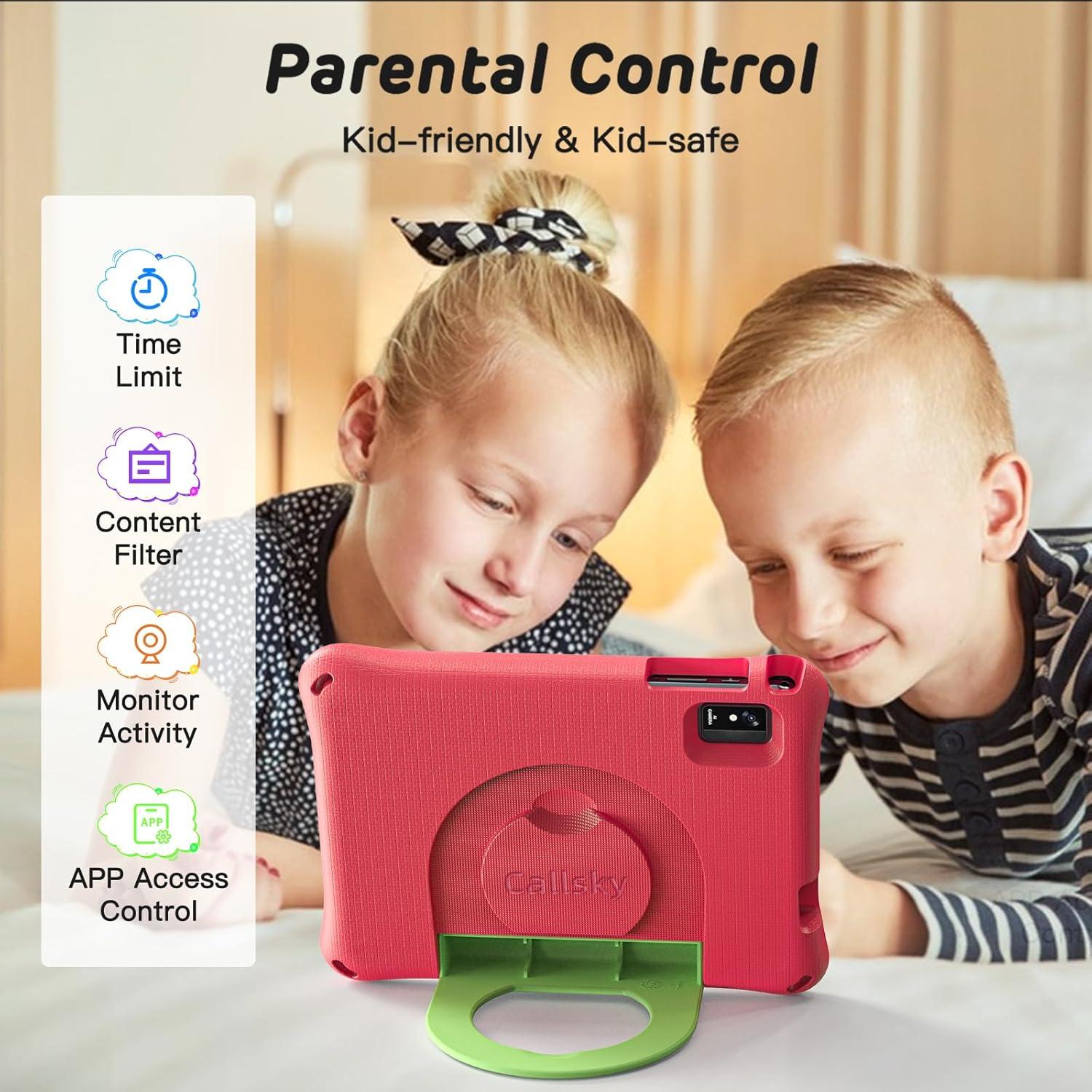 Tableta para Niños CALLSKY-NOTE 8" Android 14 64GB Rojo